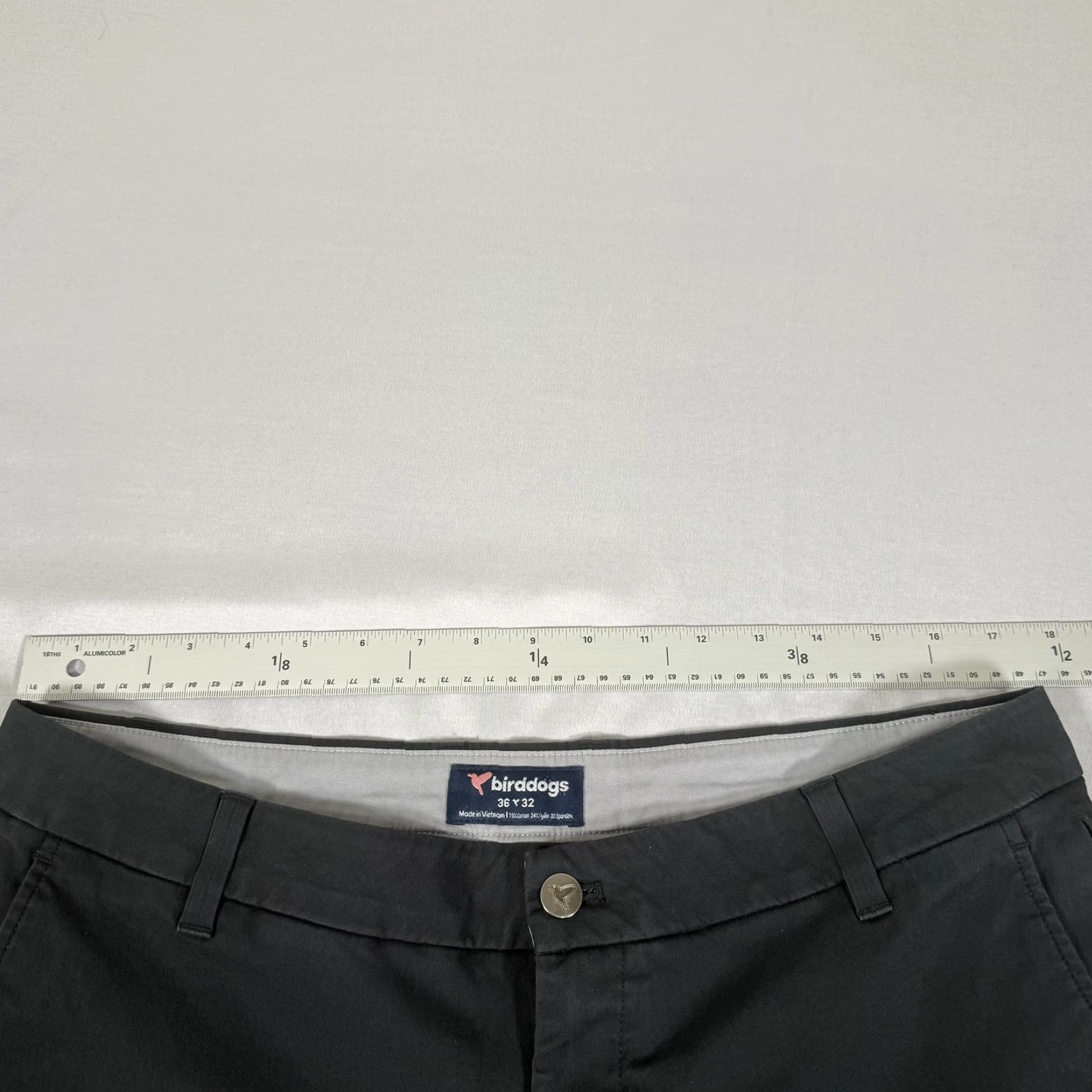 Vintage Birddogs Pants Mens 36x32 Black Stretch Chino Straight Fit Casual Golf Travel Shirt? Size US 36 / EU 52 - 7 Thumbnail