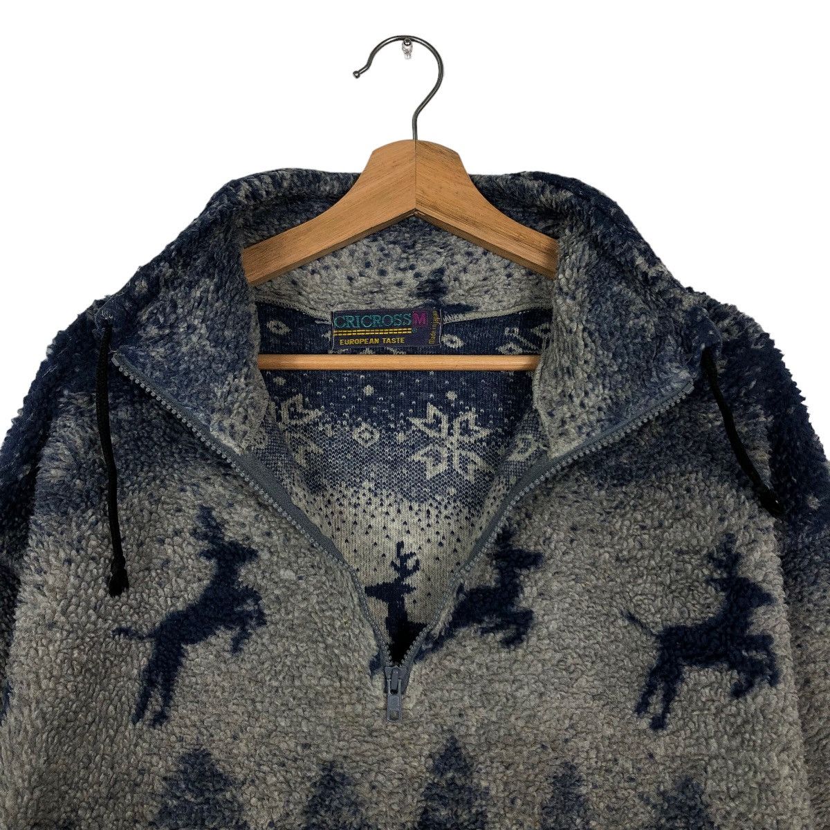 Japanese Brand 🔥90’s Vintage Fleece Pullover Sweatshirt Navajo Criccross Size US M / EU 48-50 / 2 - 8 Thumbnail