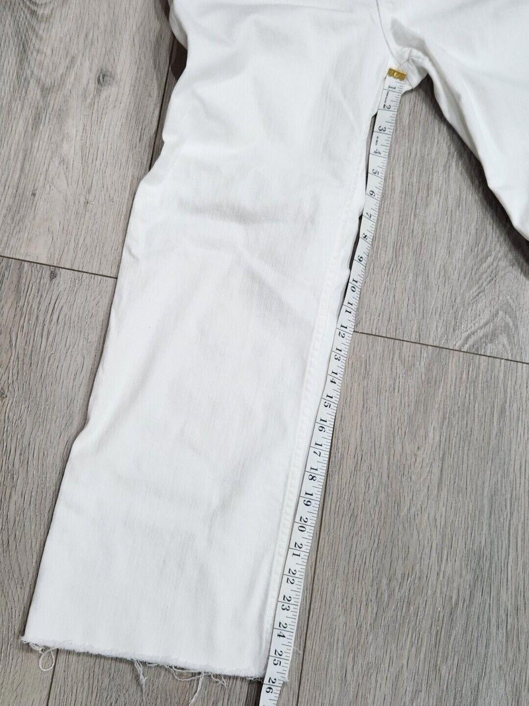 Designer La Vie Rebecca Taylor Ines Kick Bootcut Jeans In Milk 30 Size 30" / US 8 / IT 44 - 11 Thumbnail