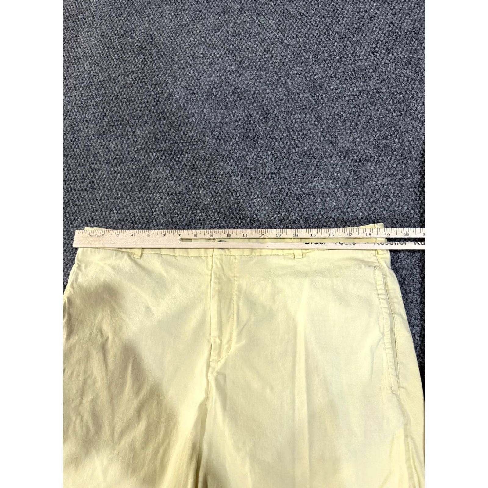 Vintage Onward Reserve Shorts Mens 38 Yellow Chino Stretch Flat Front Casual Summer 8 In Size US 38 / EU 54 - 4 Thumbnail