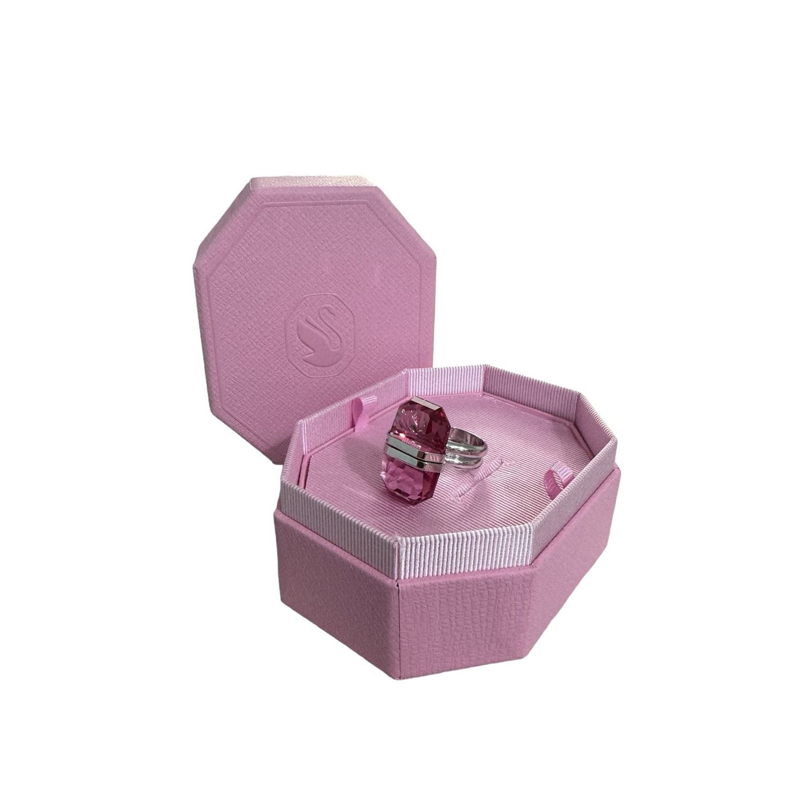 Swarovski Swarovski Lucent ring Magnetic closure, Pink, Size 55 / 7 Size ONE SIZE - 7 Thumbnail