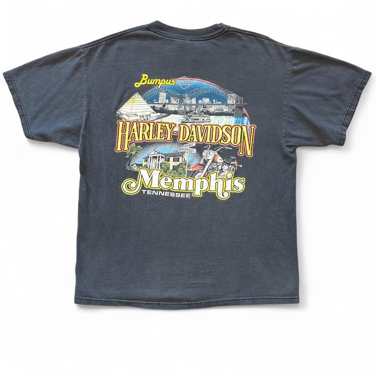 Harley Davidson Vintage Harley Davidson Faded Black T Shirt Size L Size US L / EU 52-54 / 3 - 4 Thumbnail