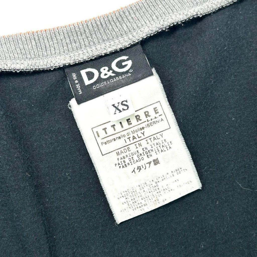 Dolce & Gabbana y2k D&G black short sleeve top, 'suddenly this summer' print Size XS / US 0-2 / IT 36-38 - 3 Thumbnail