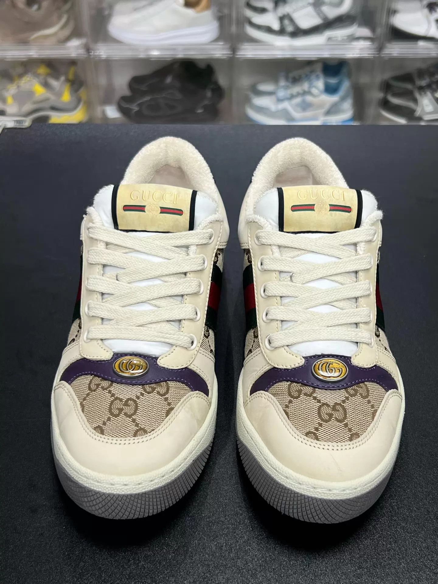 Gucci GUCCI Enamel Dirty Sneakers Ebony 38 Size US 7.5 / IT 37.5 - 2 Thumbnail