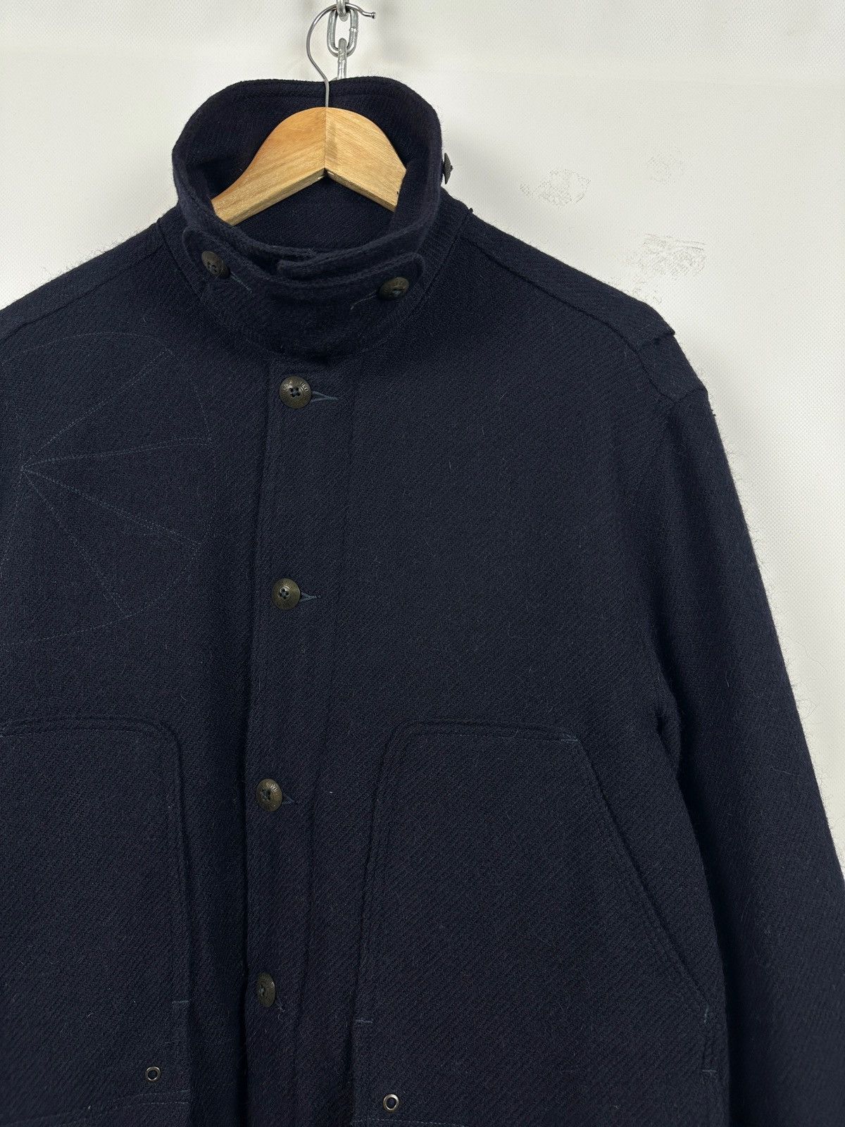 Polo Ralph Lauren Polo Ralph Lauren Wool/Alpaca Navy Blue Military Jacket Size US L / EU 52-54 / 3 - 7 Thumbnail