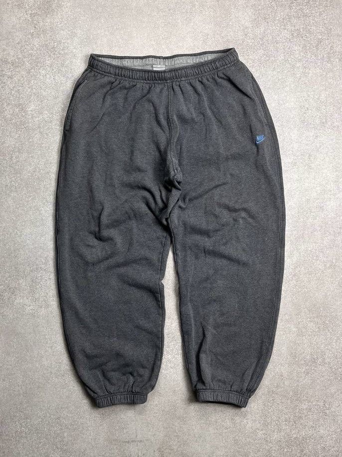 Nike × Vintage VINTAGE NIKE SWOOSH BAGGY COTTON SWEATPANTS Y2K XL Size US 36 / EU 52 - 1 Thumbnail
