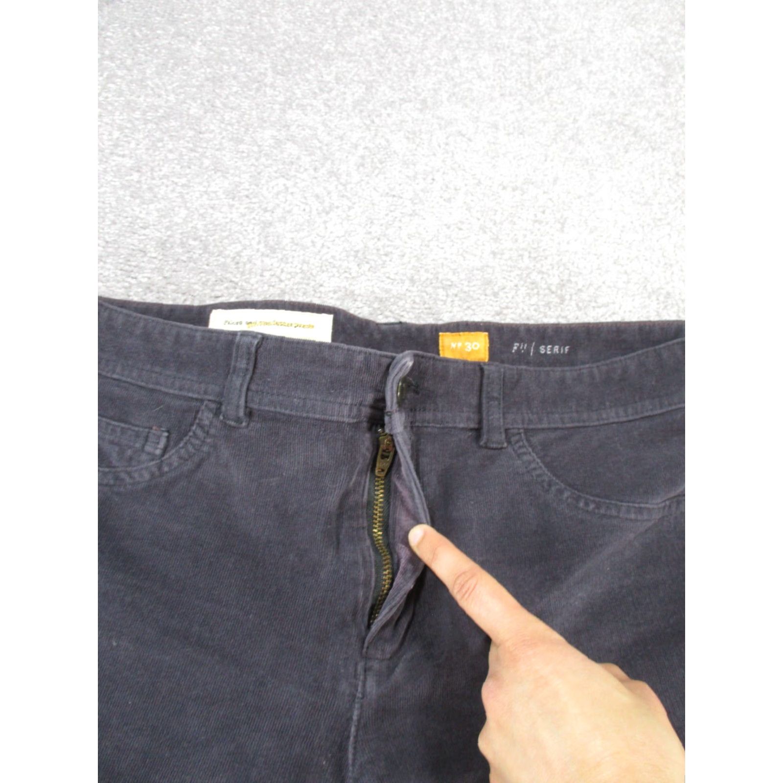 Anthropologie Anthropologie Pilcro Pants Womens 30 Gray Corduroy Skinny Chino Cotton Spandex Size 30" / US 8 / IT 44 - 4 Thumbnail
