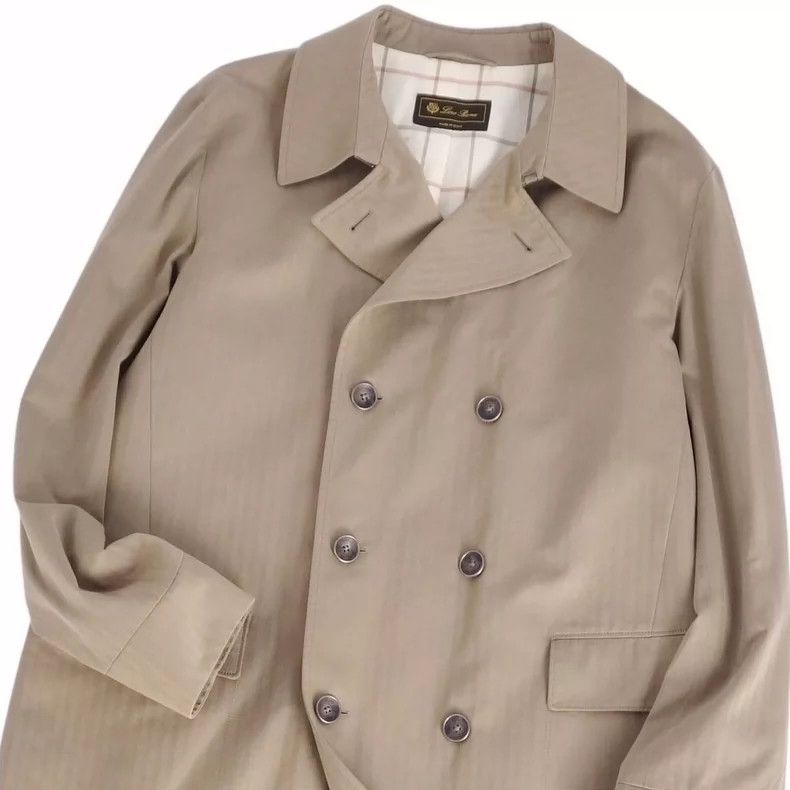 Loro Piana LORO PIANA A trench coat with double rows of buttons Size US L / EU 52-54 / 3 - 3 Thumbnail