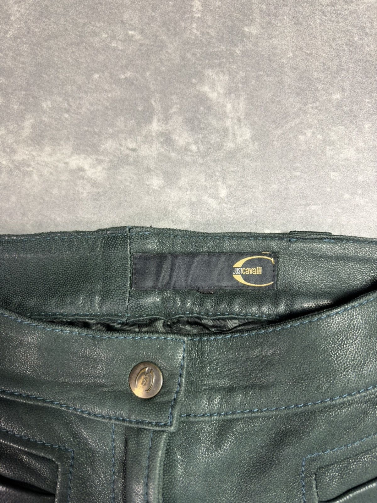 Just Cavalli 00s Leather Just Cavalli Cargo Flared Pants 27 28 Archive Size US 27 - 9 Thumbnail