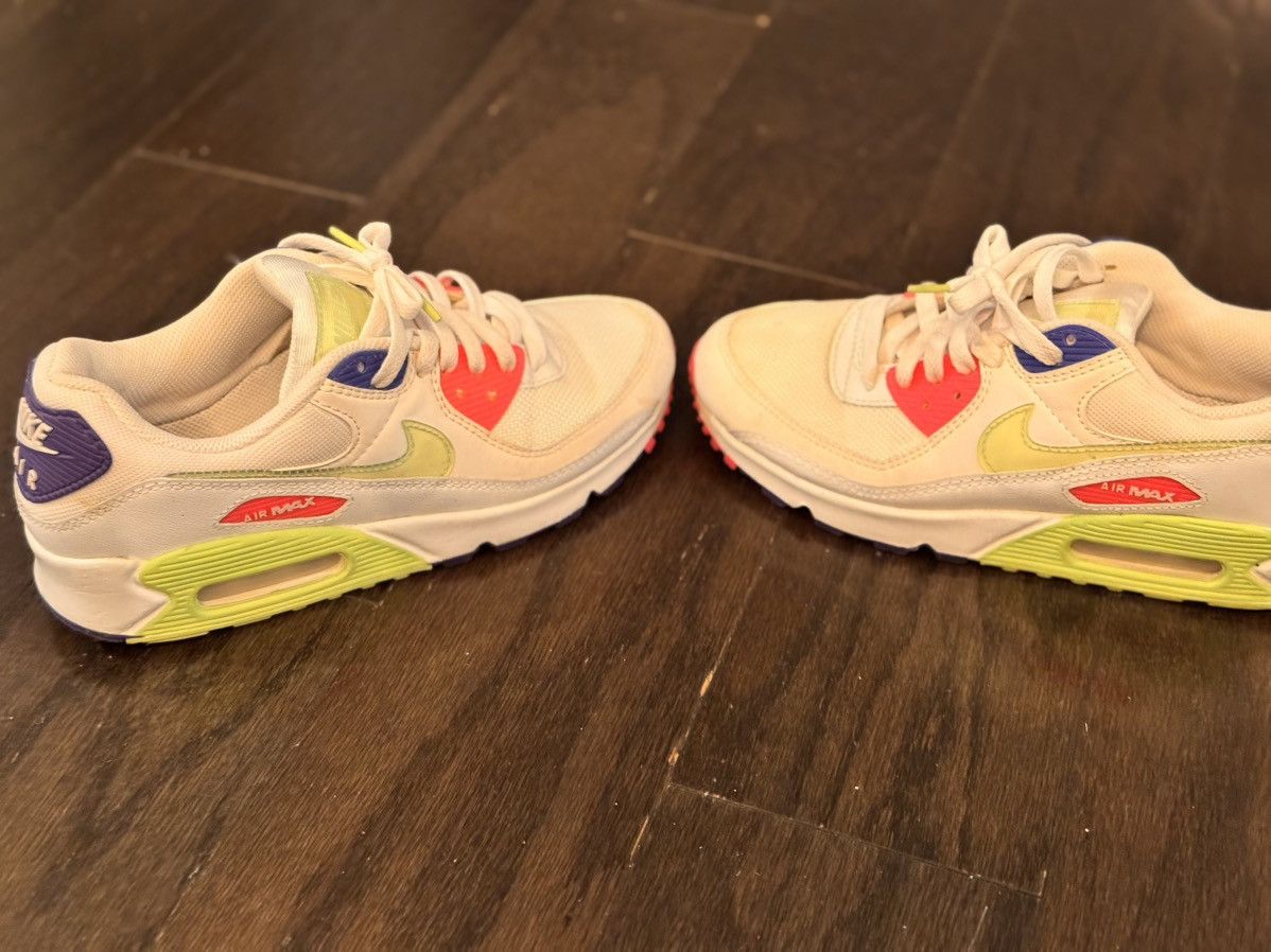 Nike Nike Air Max 90 WHITE/INDIGO BURST/PINK BLAST/VOLT Size US 8 / IT 38 - 1 Thumbnail