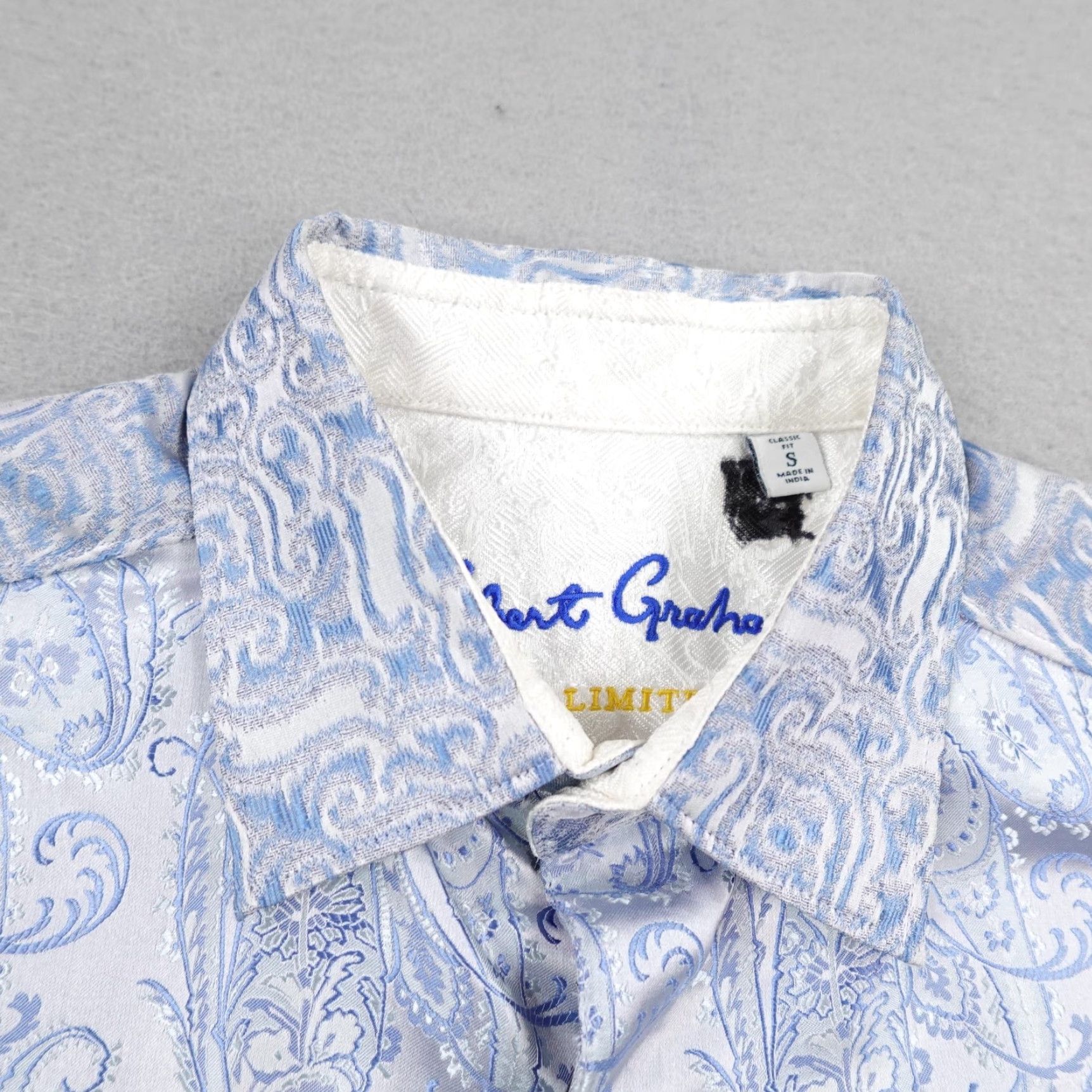 Robert Graham Robert Graham Shirt Mens Small Blue Jacquard Paisley Limited Edition Button Up Size US S / EU 44-46 / 1 - 2 Thumbnail