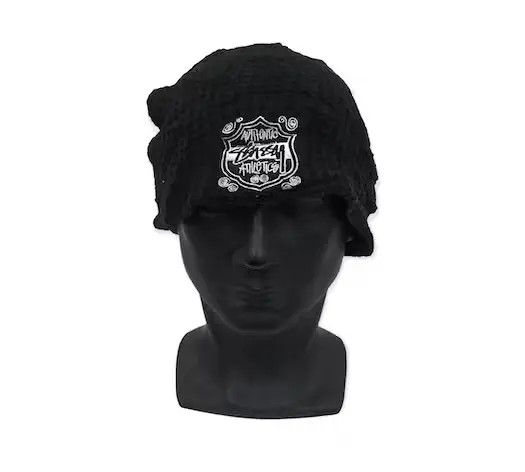【希少】vintage old stussy Crown Logo Beanie Stussy Vintage Stüssy Crown Logo Beanie Hat Striped Cap Archive