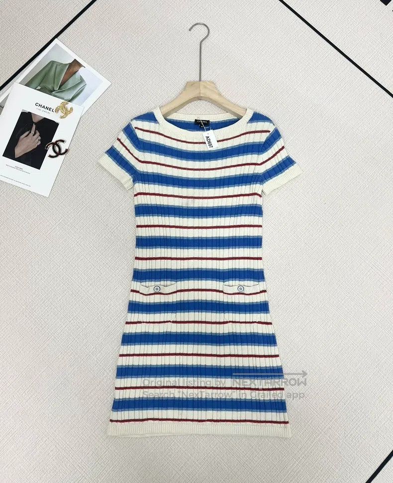Chanel Chanel Striped dress Size XS / US 0-2 / IT 36-38 - 1 Thumbnail