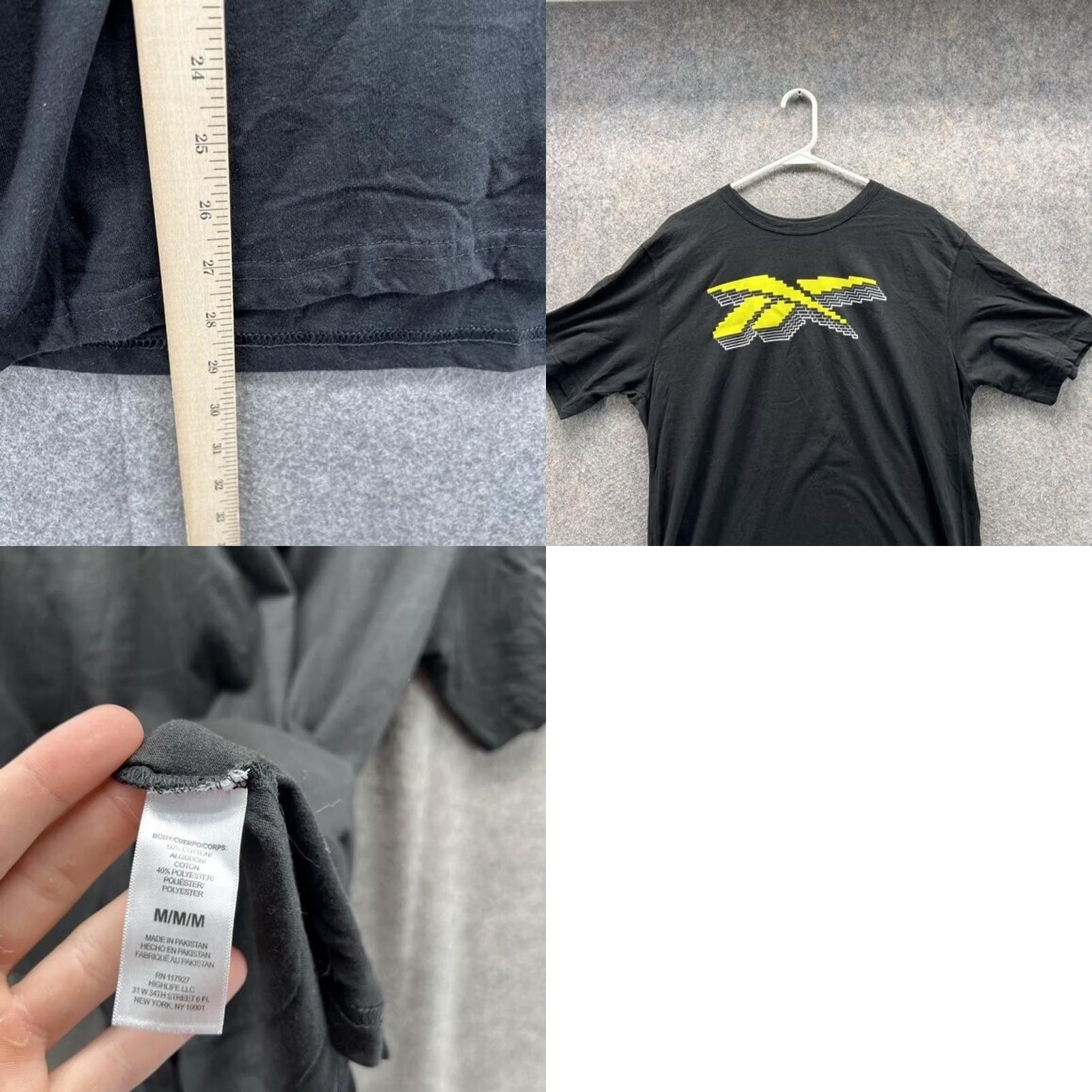 Reebok Reebok Shirt Men Medium Adult Black Casual Tee Outdoors Crewneck Logo Cotton T-Shirt Short Sleeve, Regular Fit, All Seasons, Men, Black Size US M / EU 48-50 / 2 - 8 Thumbnail