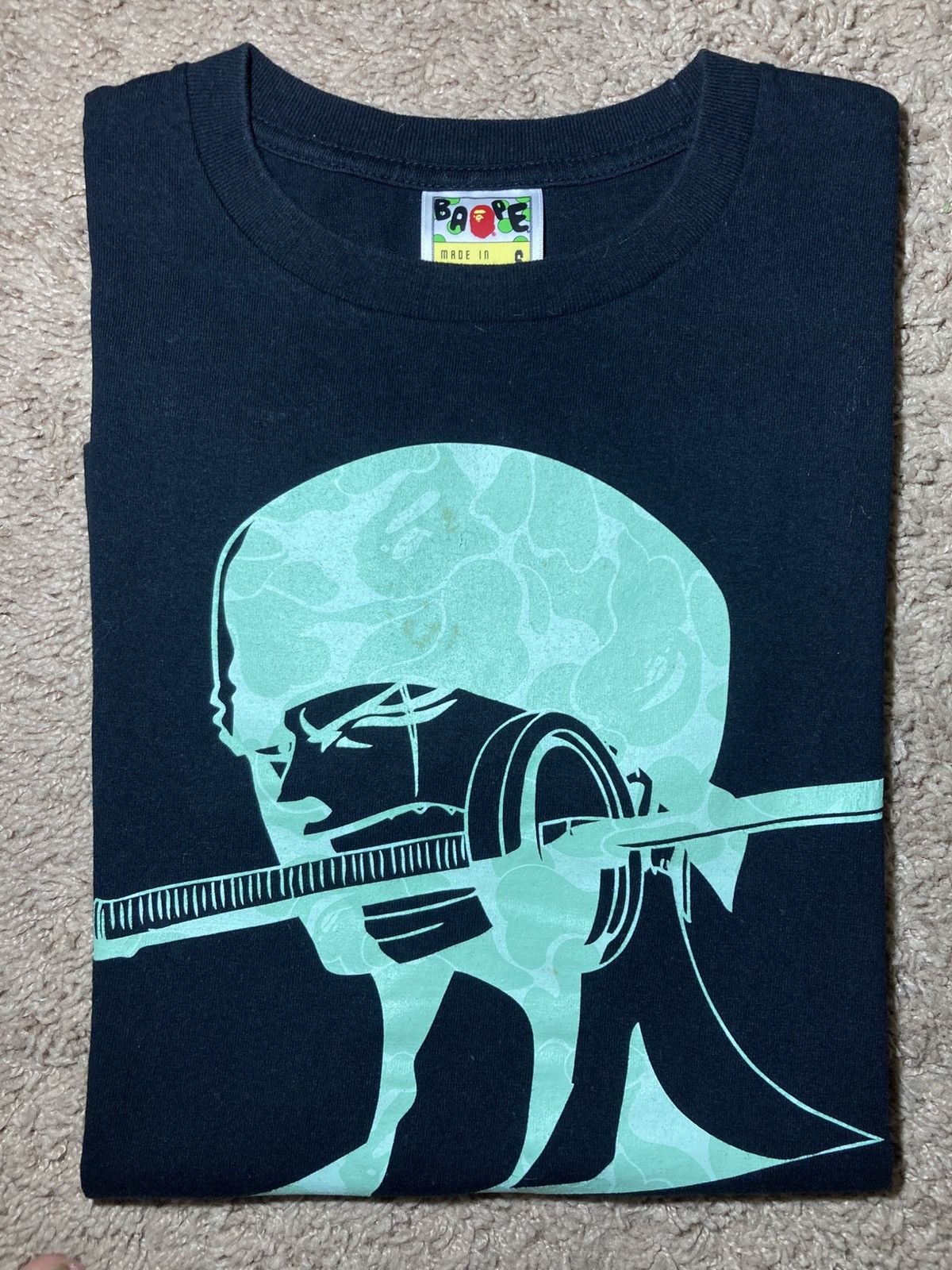 Bape 2013 Bape One Piece Zoro Camo Swords Anime Manga Roronoa Ape Size US S / EU 44-46 / 1 - 1 Thumbnail