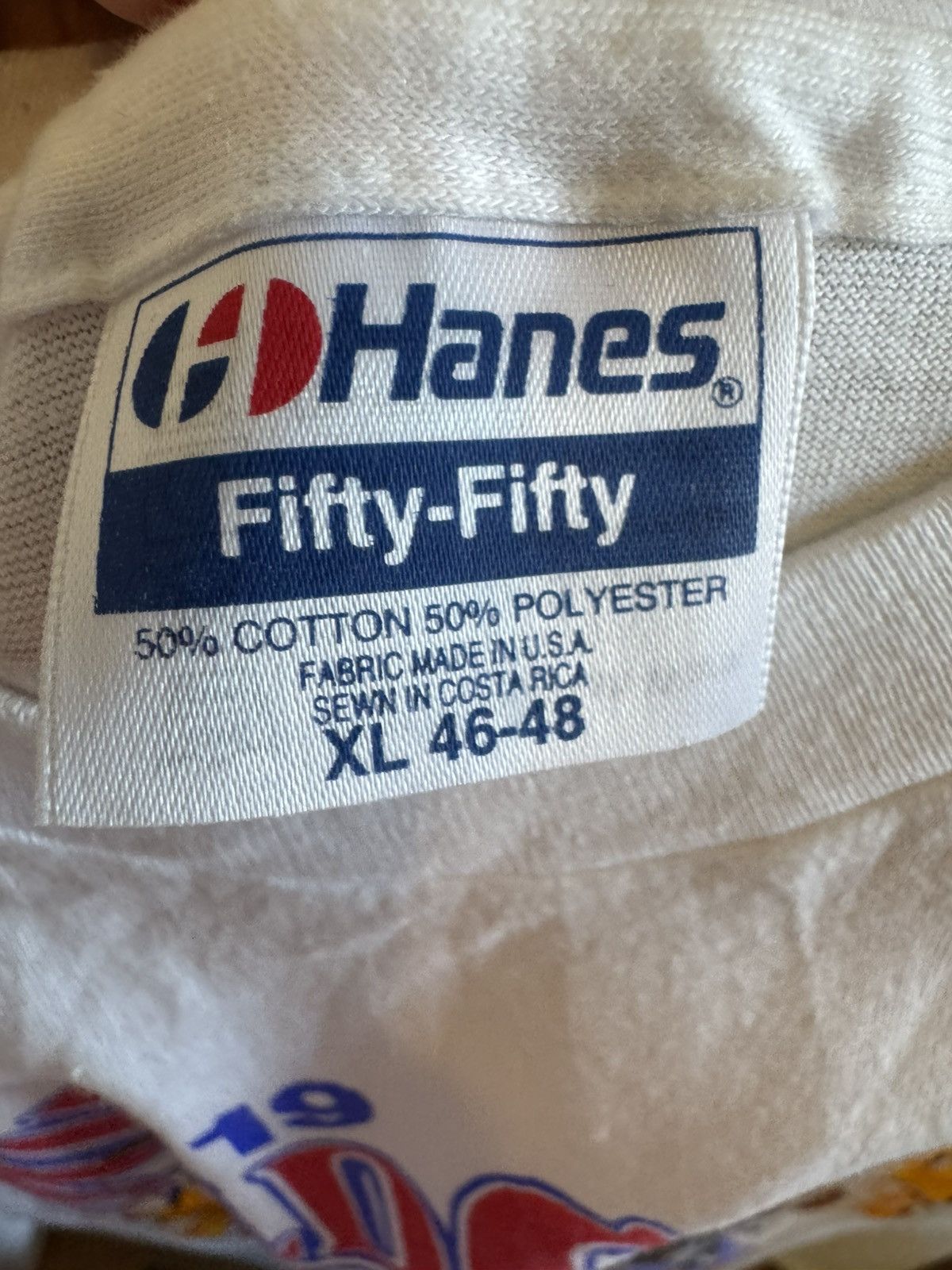 Hanes × NBA × Vintage 1989 bad boys Detroit pistons championship t shirt size XL Size US XL / EU 56 / 4 - 6 Thumbnail