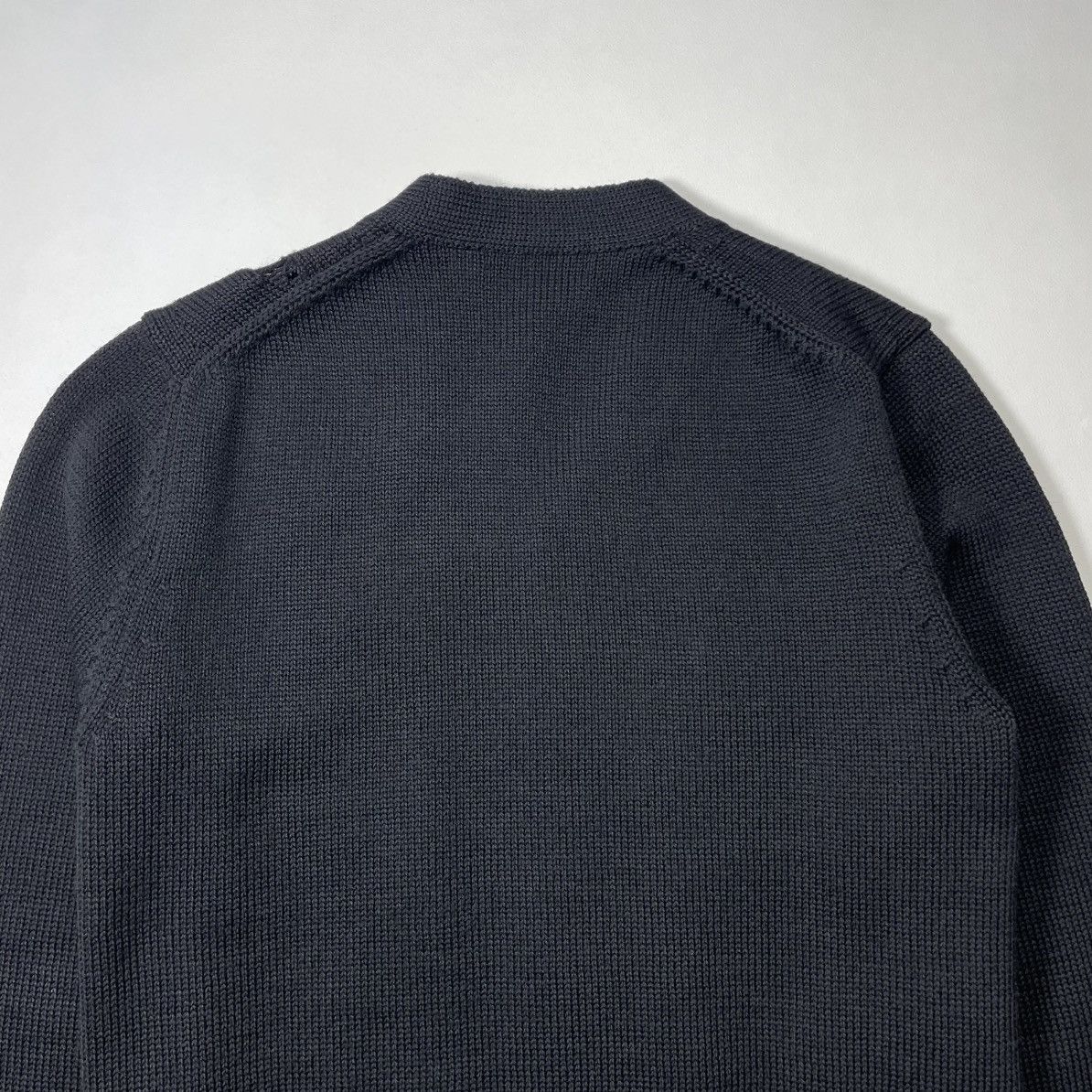 Comme des Garcons Homme Deux A/W 18 ‘Destroyed Detail’ Black Cardigan Size US M / EU 48-50 / 2 - 16 Thumbnail