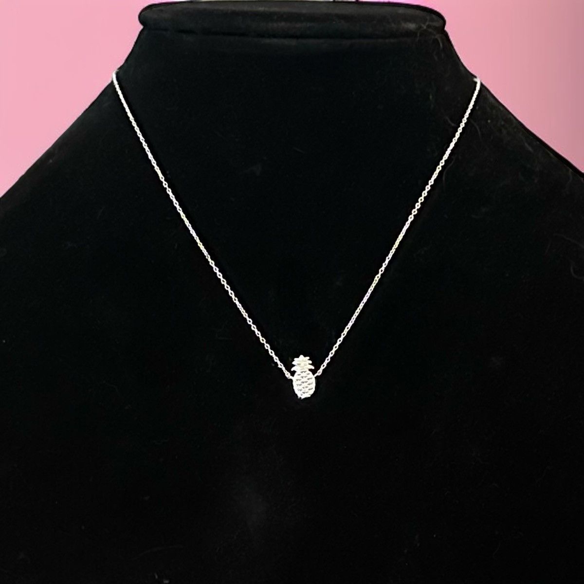 Vintage Vintage dainty 925 silver pineapple necklace Size ONE SIZE - 1 Thumbnail