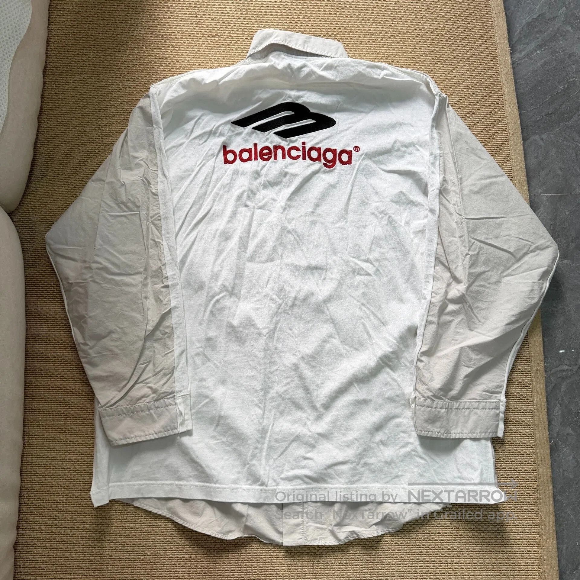 Balenciaga Balenciaga Two-tone Long Sleeve Shirt. Size US M / EU 48-50 / 2 - 1 Thumbnail