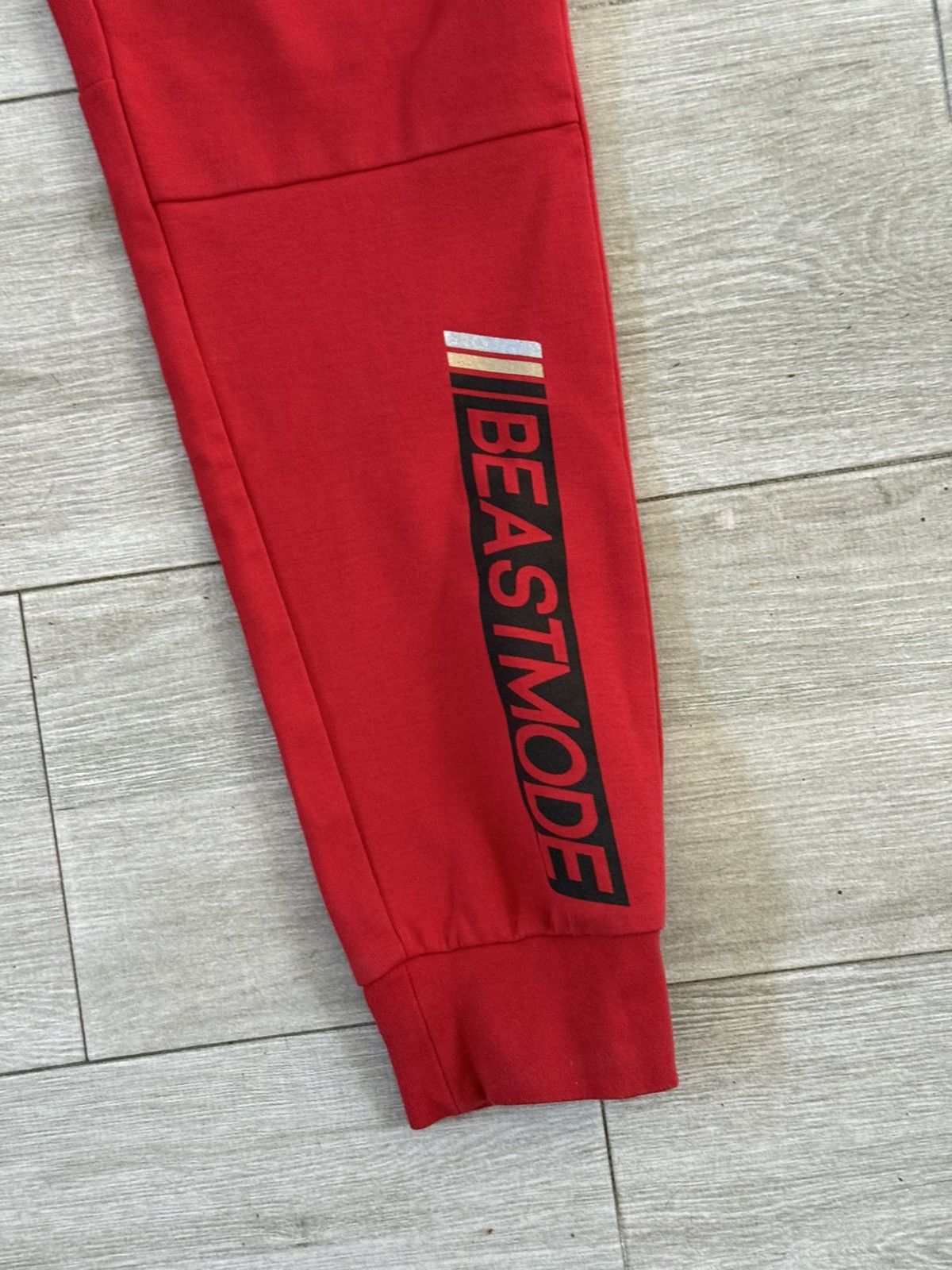 Other Men's BEAST MODE Racing Jogger Slim Red Size XL Used Size US 36 / EU 52 - 2 Thumbnail