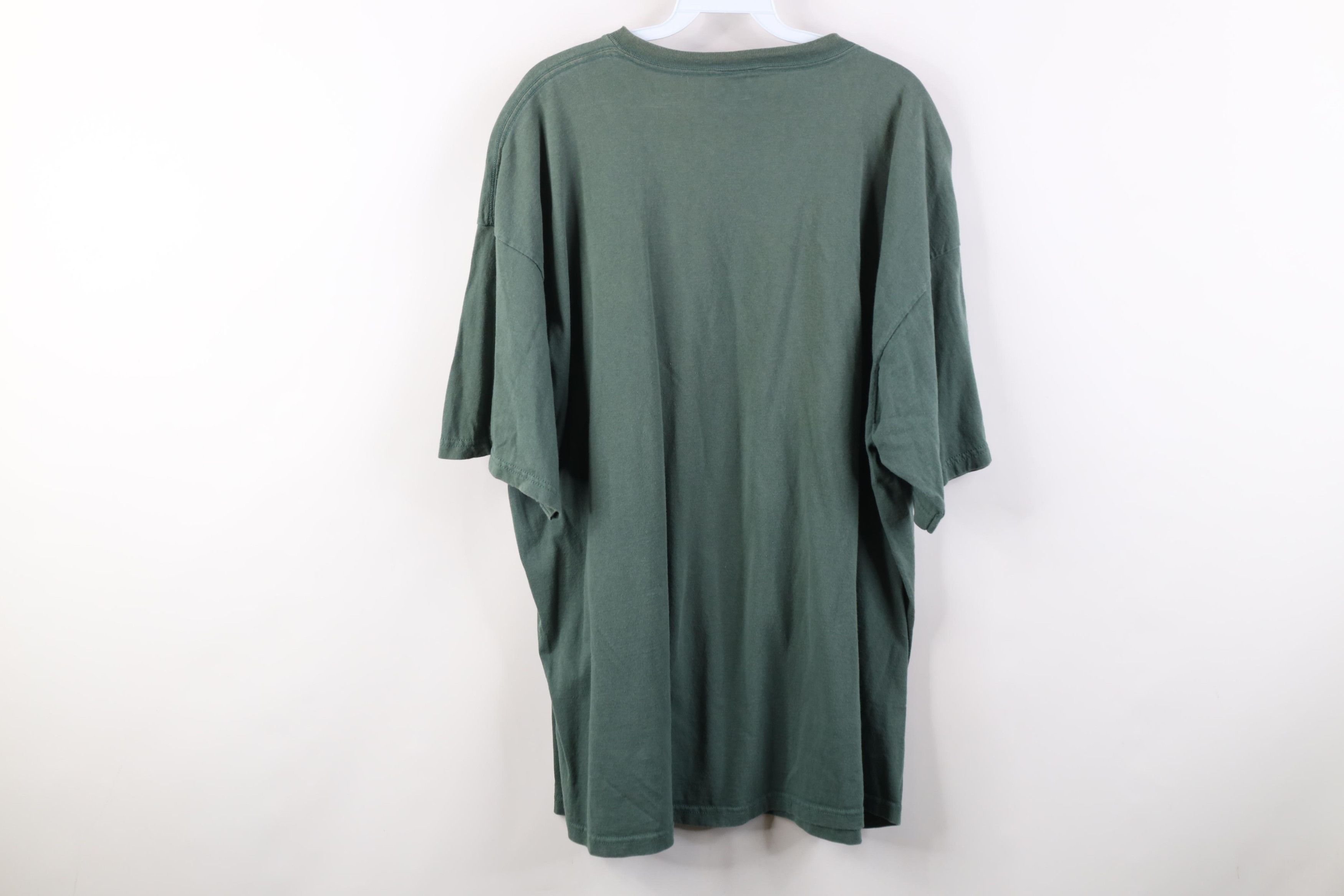 Nike Vintage 90s Nike Mini Swoosh Monochrome T-Shirt Green USA Size US XXL / EU 58 / 5 - 12 Thumbnail