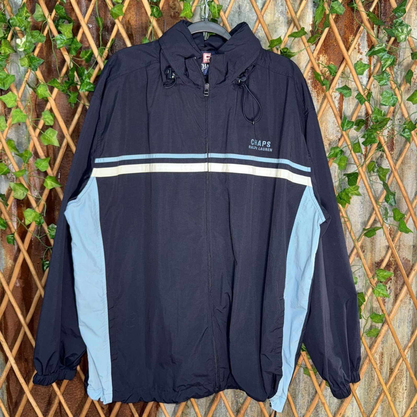 Chaps Vintage y2k chaps ralph lauren 90s / 00s windbreaker jacket Size US XL / EU 56 / 4 - 1 Thumbnail