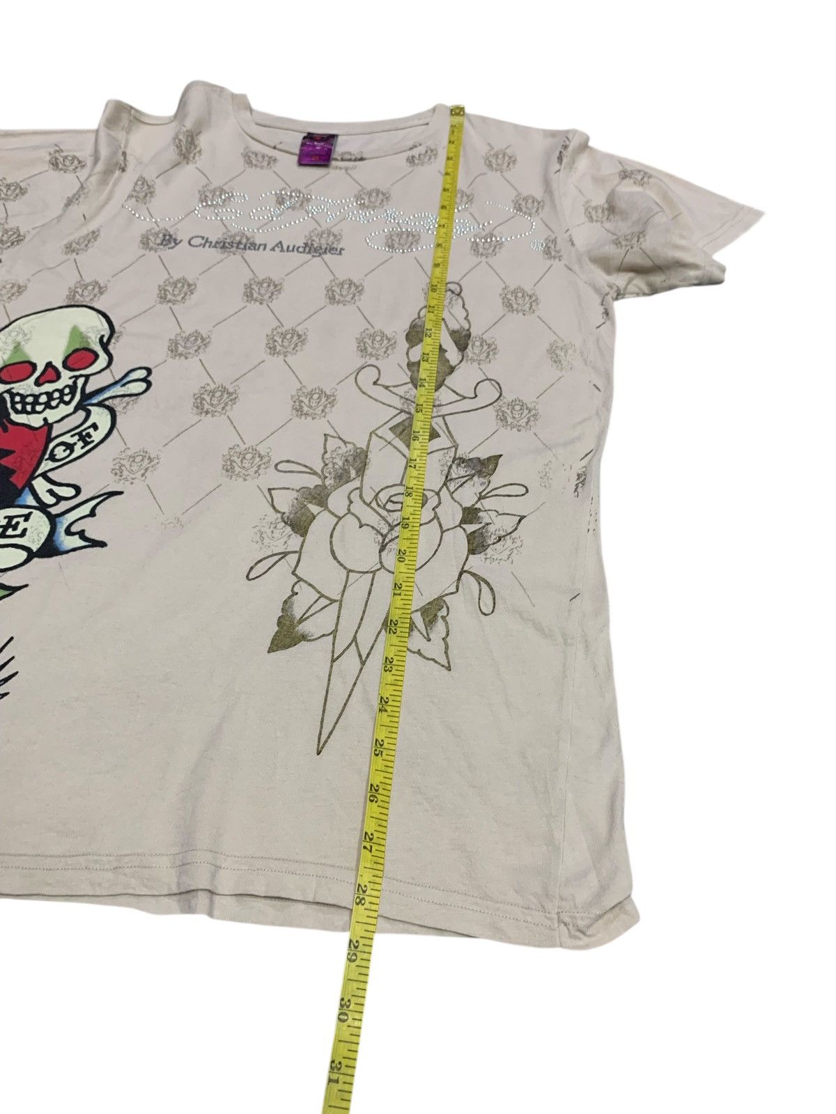 Ed Hardy Ed Hardy By Cristian Audigier Skull Fullprint T Shirt Size US M / EU 48-50 / 2 - 12 Thumbnail
