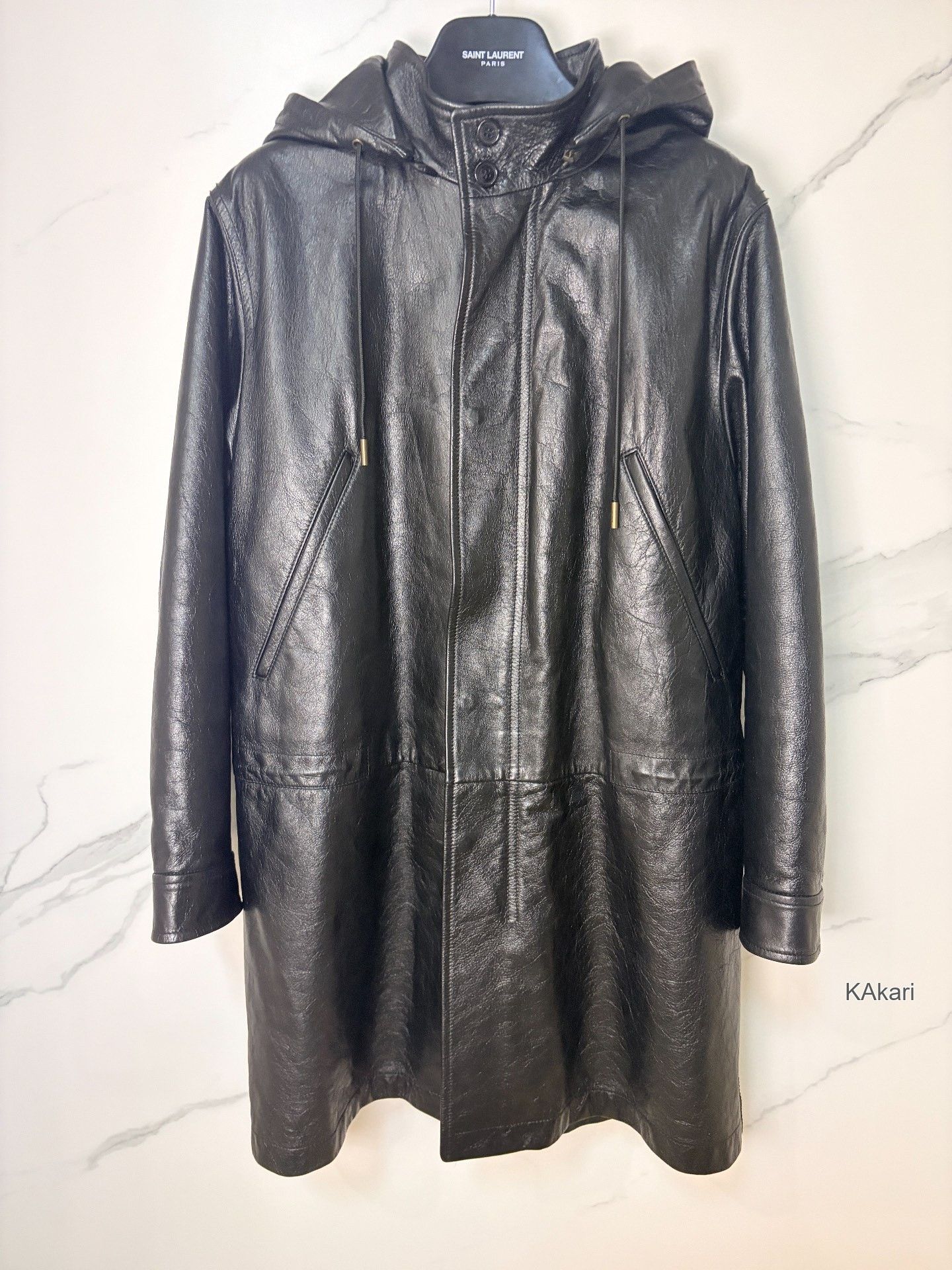 Saint Laurent Paris Saint Laurent SLP 19SS Poster Leather Trench Size US M / EU 48-50 / 2 - 1 Thumbnail