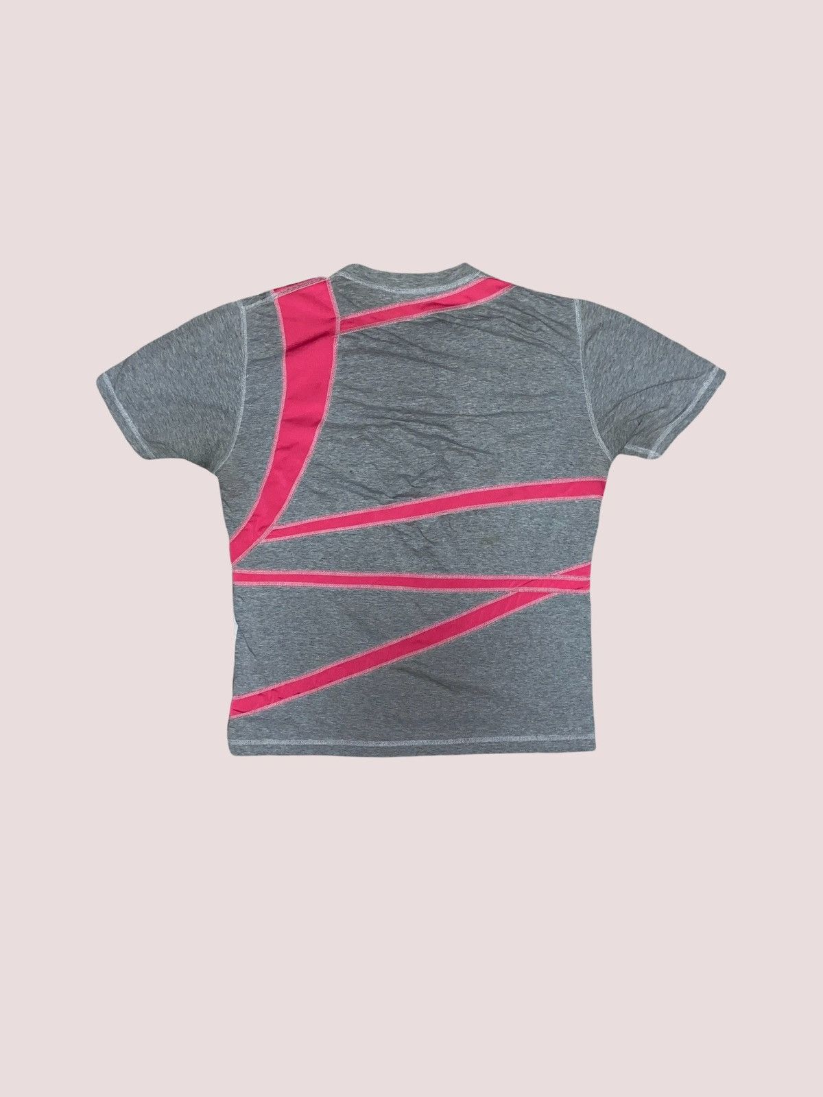 Issey Miyake Issey Miyake Men Athletic Tee Pink Piping Shirt Archive Size US M / EU 48-50 / 2 - 3 Thumbnail