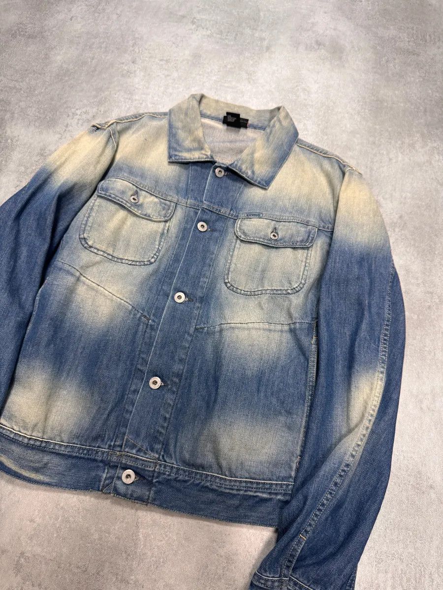 Designer × Diesel × Vintage 2000s Diesel Faded Blue Denim Jacket Size US M / EU 48-50 / 2 - 2 Thumbnail