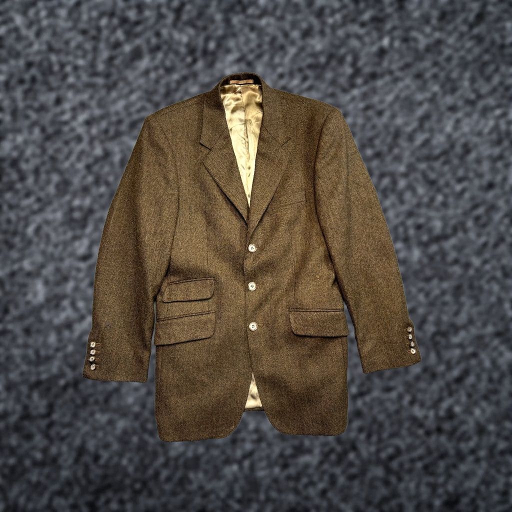 Aquascutum VINTAGE Aquascutum of London England blazer Brown wool size 36R mens Size 36R - 1 Thumbnail