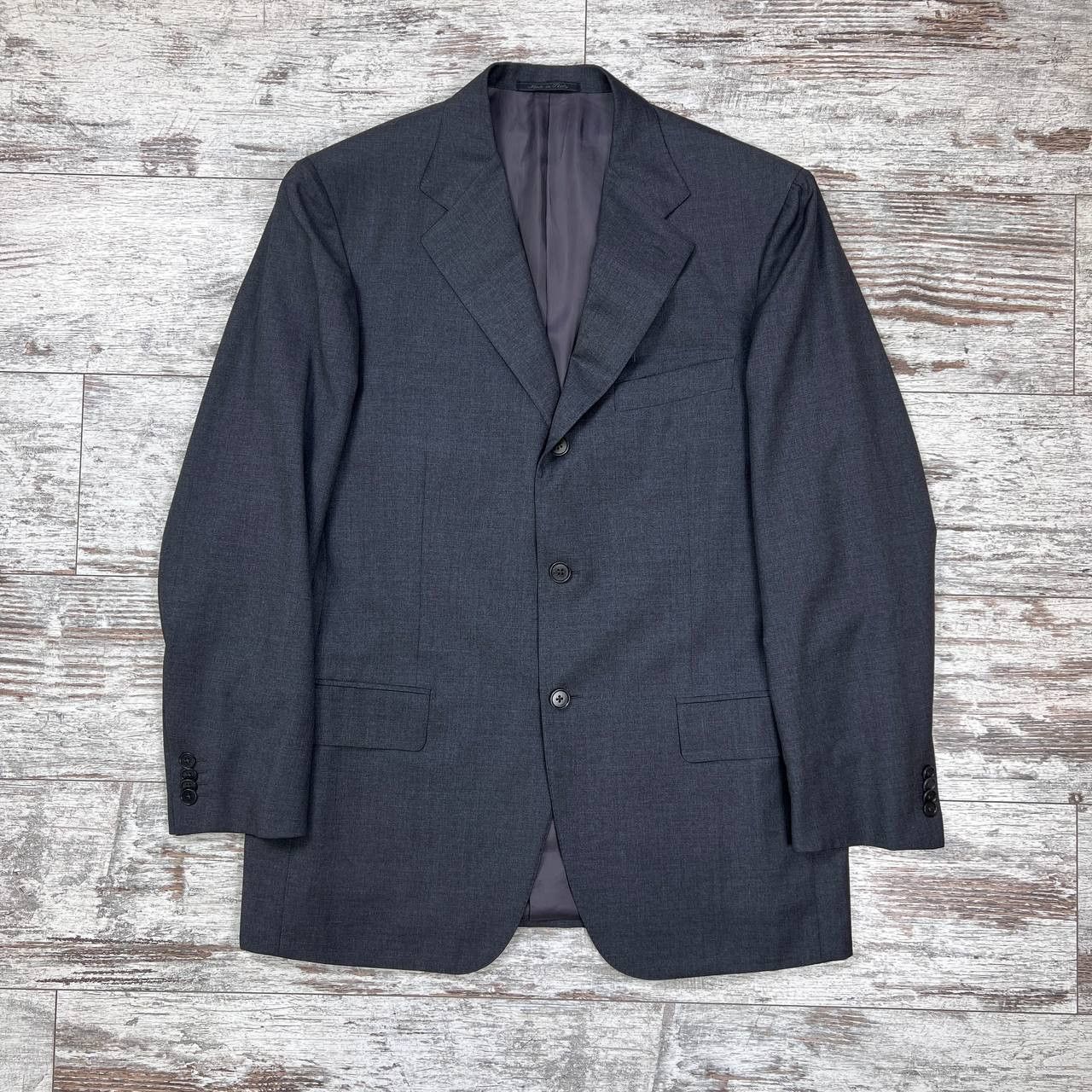 Isaia Vintage Blazer Isaia Napoli Wool Jacket Size 52 Super 120's Size 52R - 1 Thumbnail