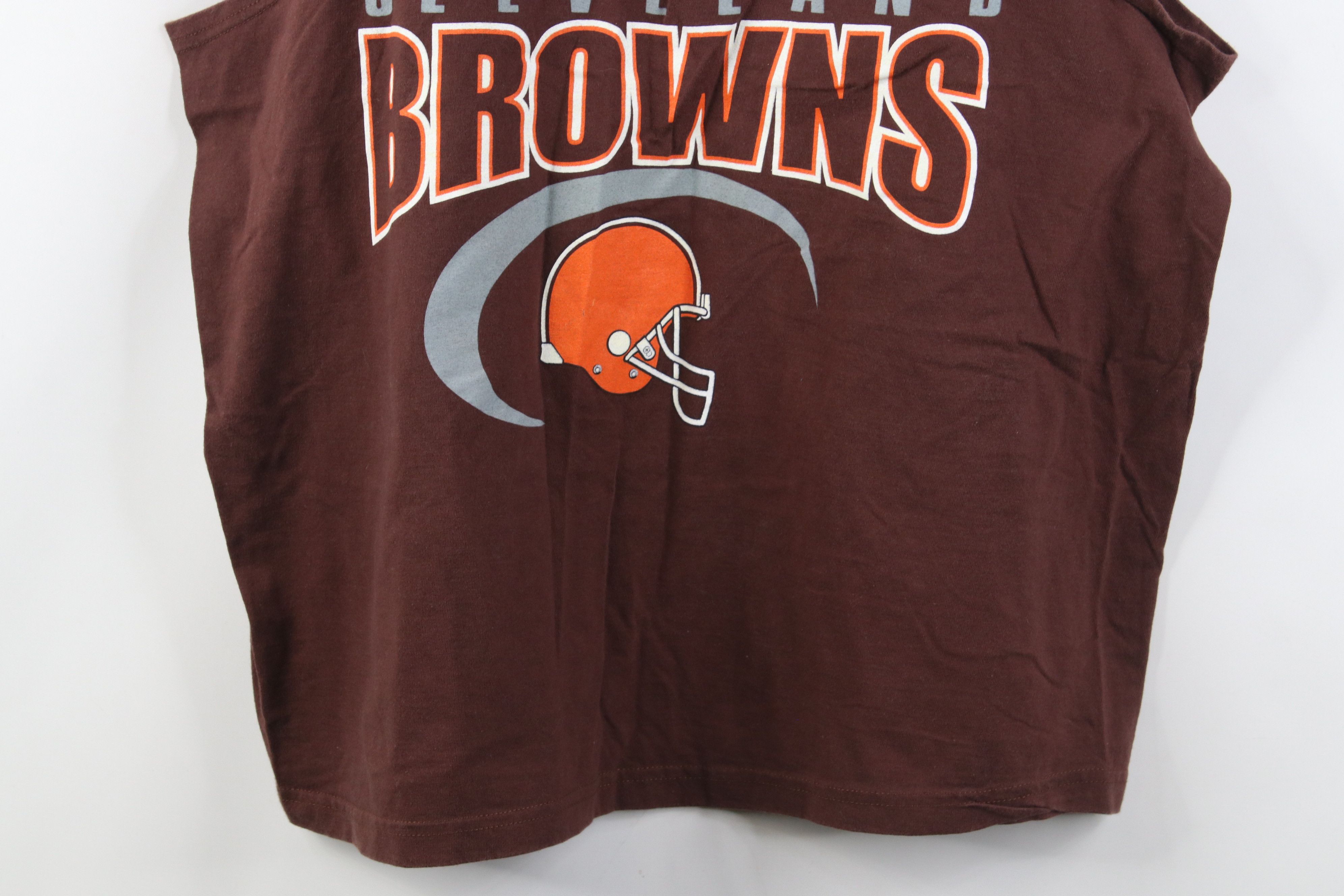 Vintage Vintage 90s Browns Football Tank Top T-Shirt Brown Cotton Size US XL / EU 56 / 4 - 3 Thumbnail