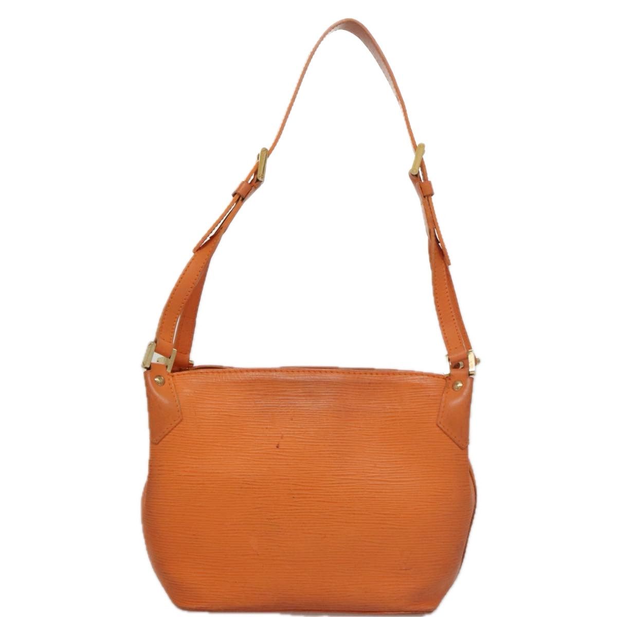 Mandala Orange Leather Shoulder Bag (Pre-Owned)