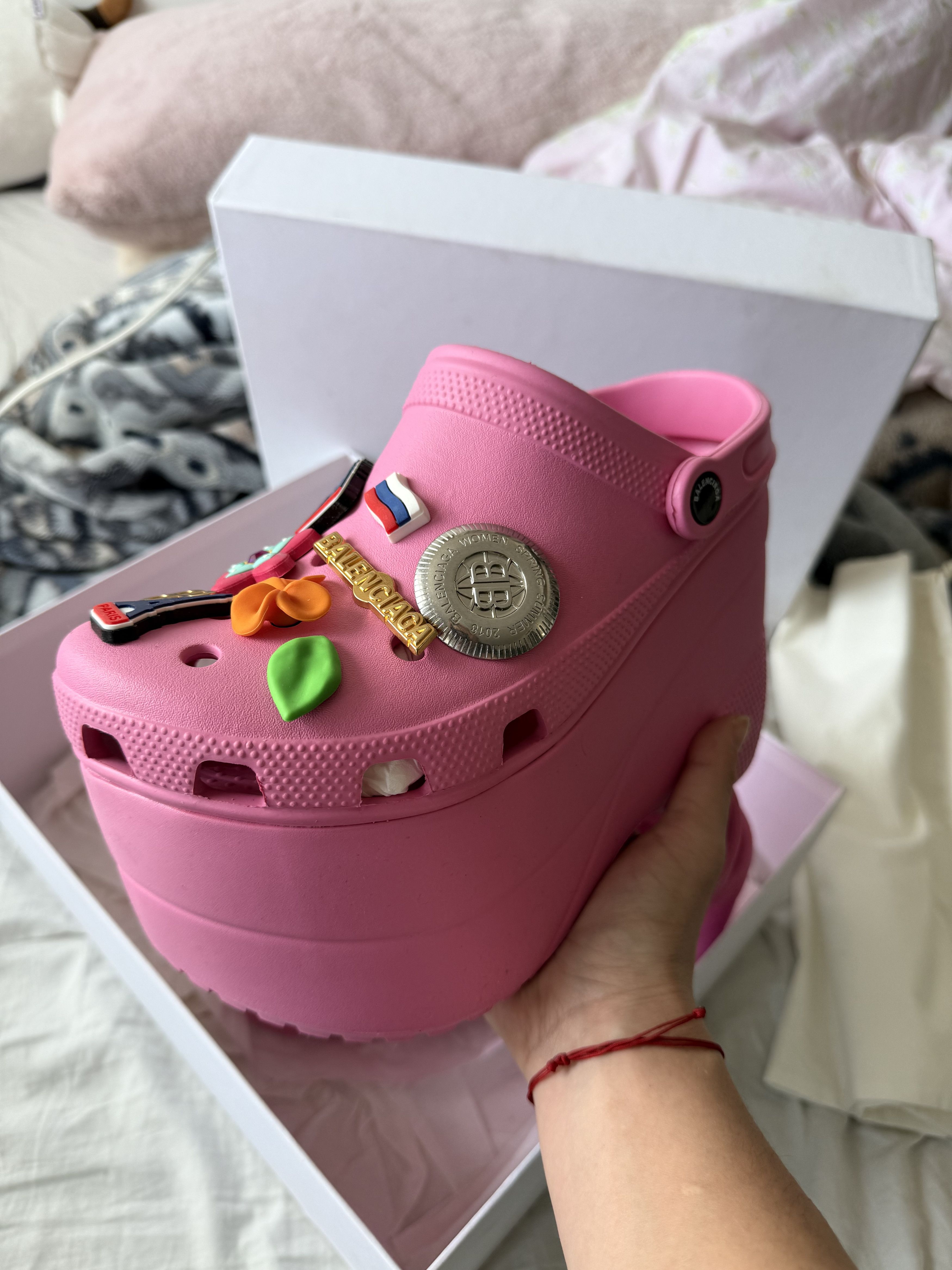 Balenciaga BALENCIAGA CROCS (W Main Acc Sandal W1GH0) Size US 6 / EU 39 - 8 Thumbnail