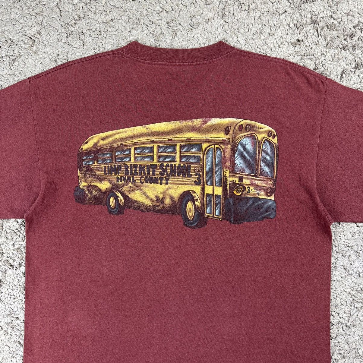 Band Tees Vintage 90s Limp Bizkit Duval Country School Bus T-shirt Size US L / EU 52-54 / 3 - 5 Thumbnail