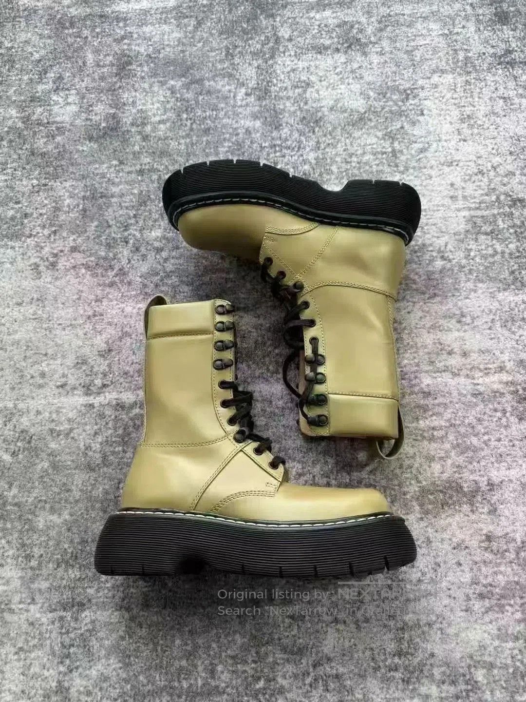 Bottega Veneta Bottega Veneta Brown Platform Martin Boots. Size US 5 / IT 35 - 3 Thumbnail