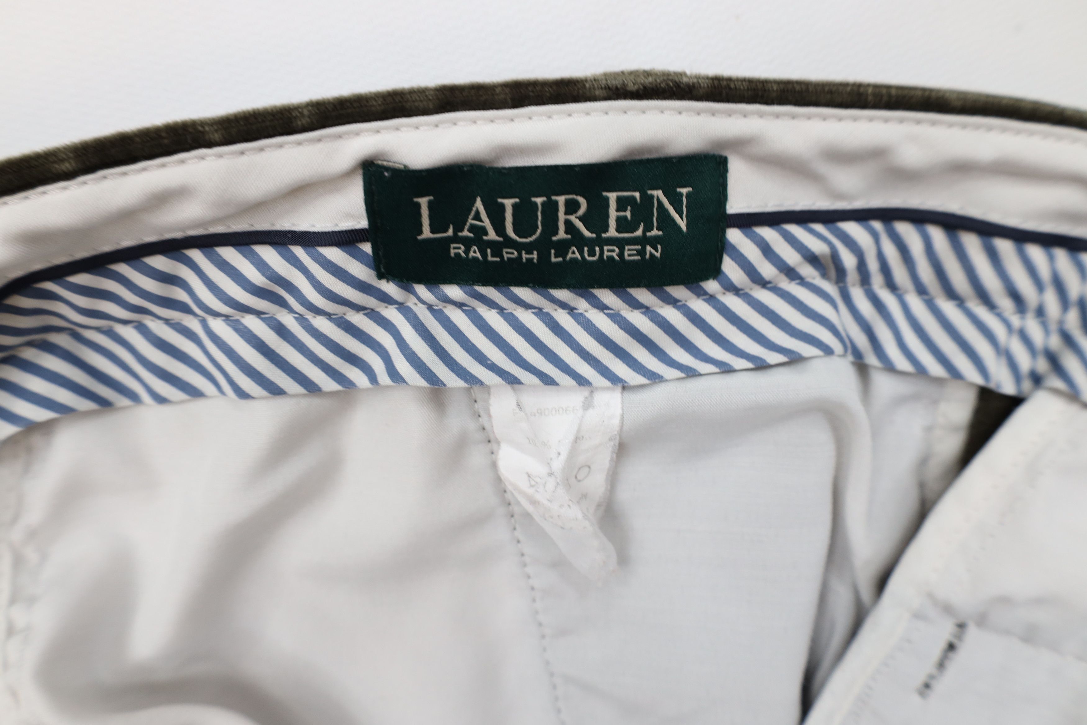 Ralph Lauren Vintage 90s Ralph Lauren Wide Leg Corduroy Chino Pants Green Size US 40 / EU 56 - 8 Thumbnail
