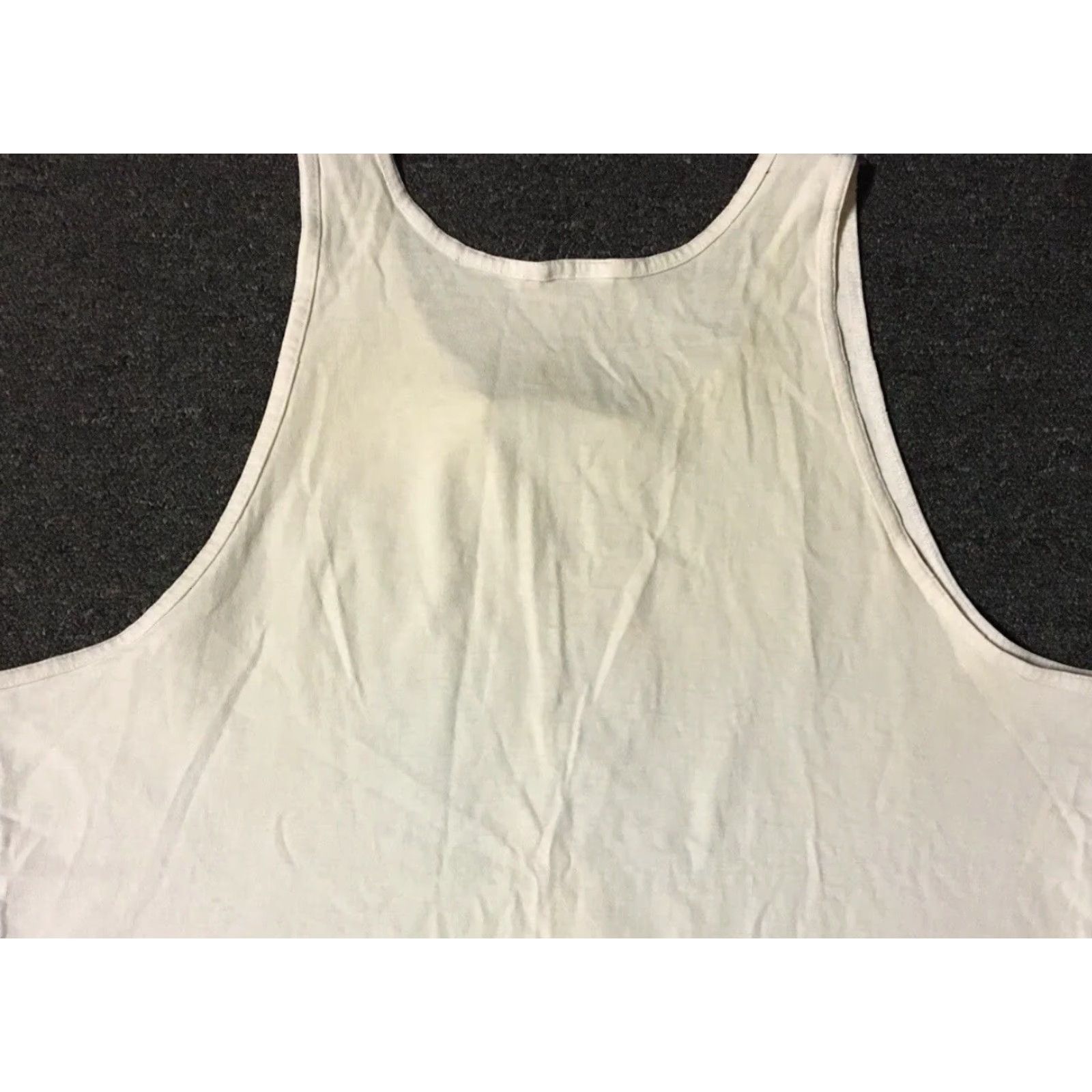 Vintage Vtg 90s I Survived The Big Lake Race Faded Distress Tank Top Shirt Mens L White 90s Grunge Surf Track Size US L / EU 52-54 / 3 - 7 Thumbnail