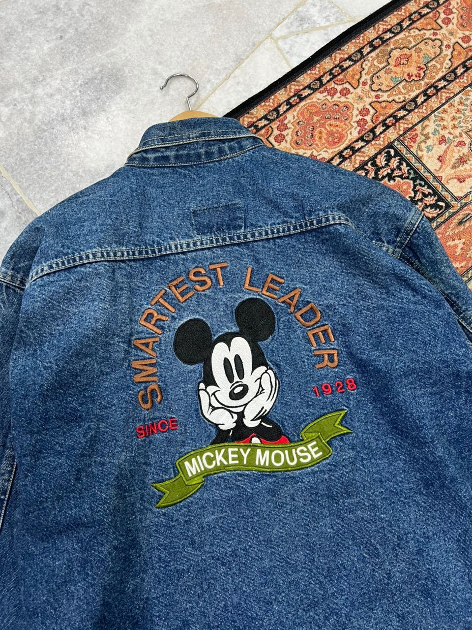Mickey Mouse × Vintage Vintage 1990’s Mickey Mouse Denim Jacket Size US L / EU 52-54 / 3 - 1 Thumbnail