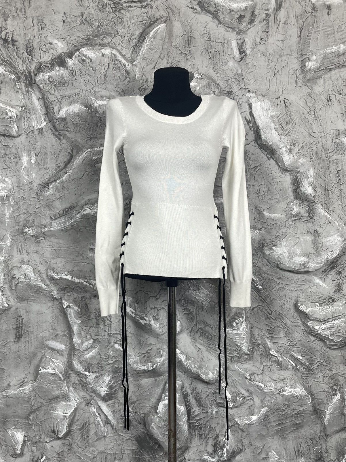 Japanese Brand × Le Grande Bleu (L.G.B.) Y2K Long Sleeve with String Helmut Lang Japanese Style Size S / US 4 / IT 40 - 2 Thumbnail
