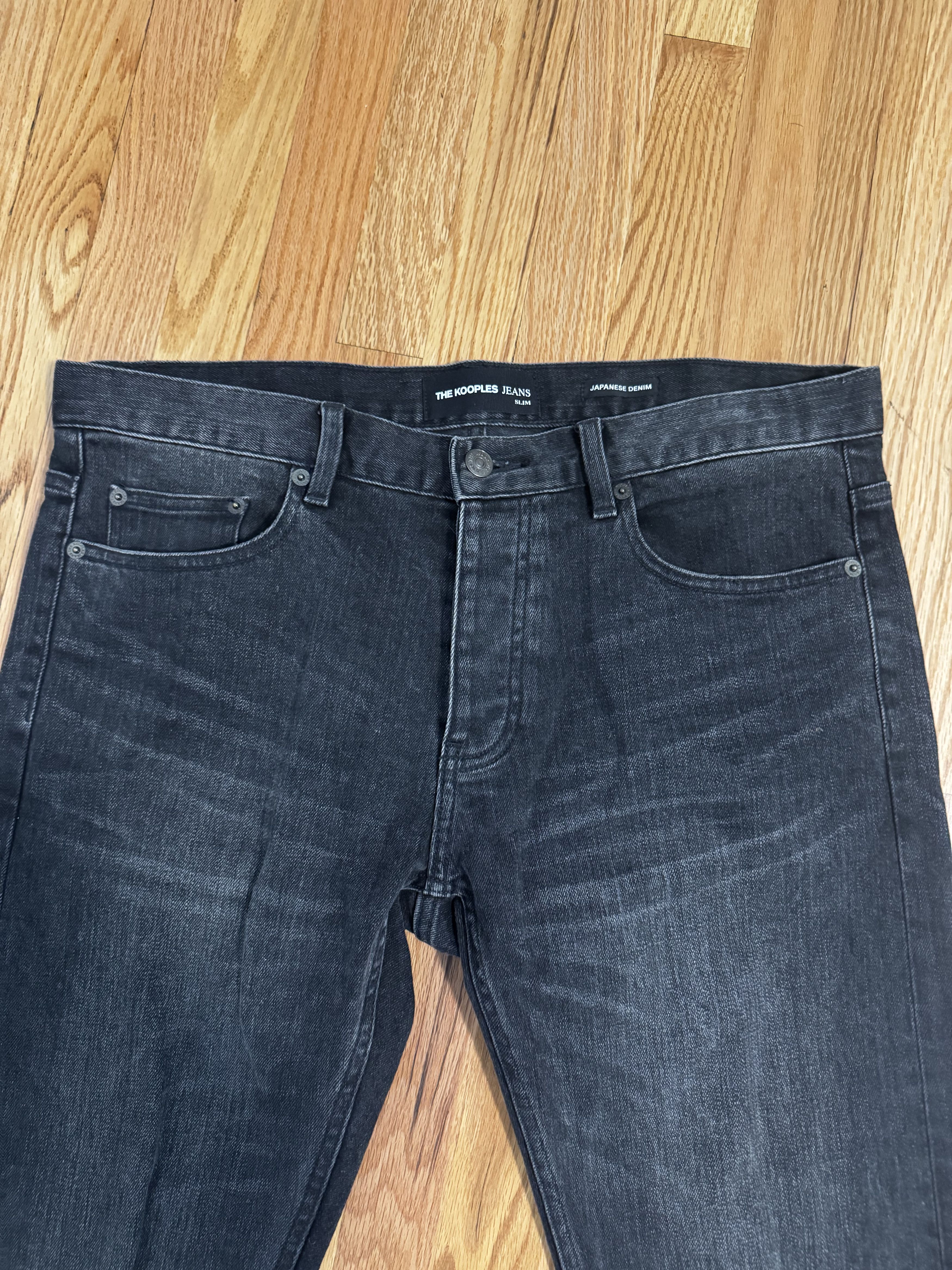 The Kooples Kooples Mens Jeans - Slim Fit Black Wash Size US 32 / EU 48 - 2 Thumbnail