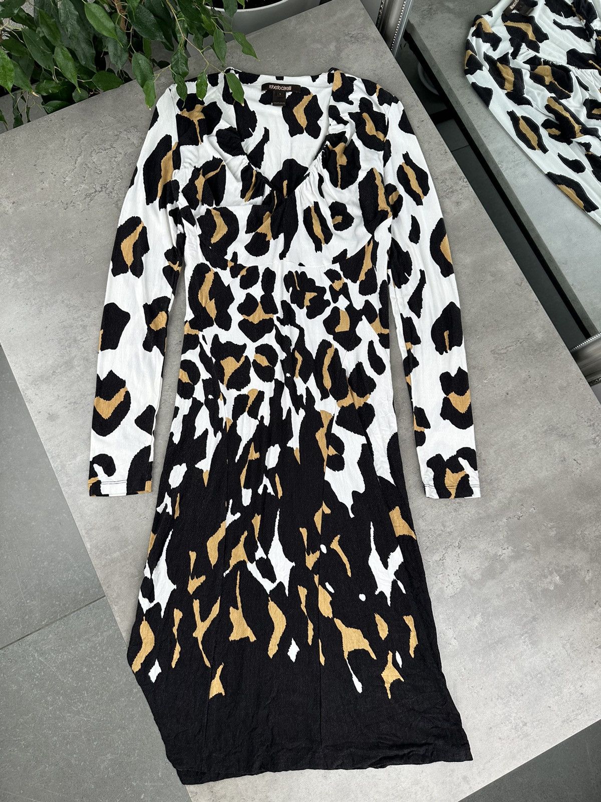 Roberto Cavalli Roberto Cavalli Midi Dress Size S / US 4 / IT 40 - 1 Thumbnail