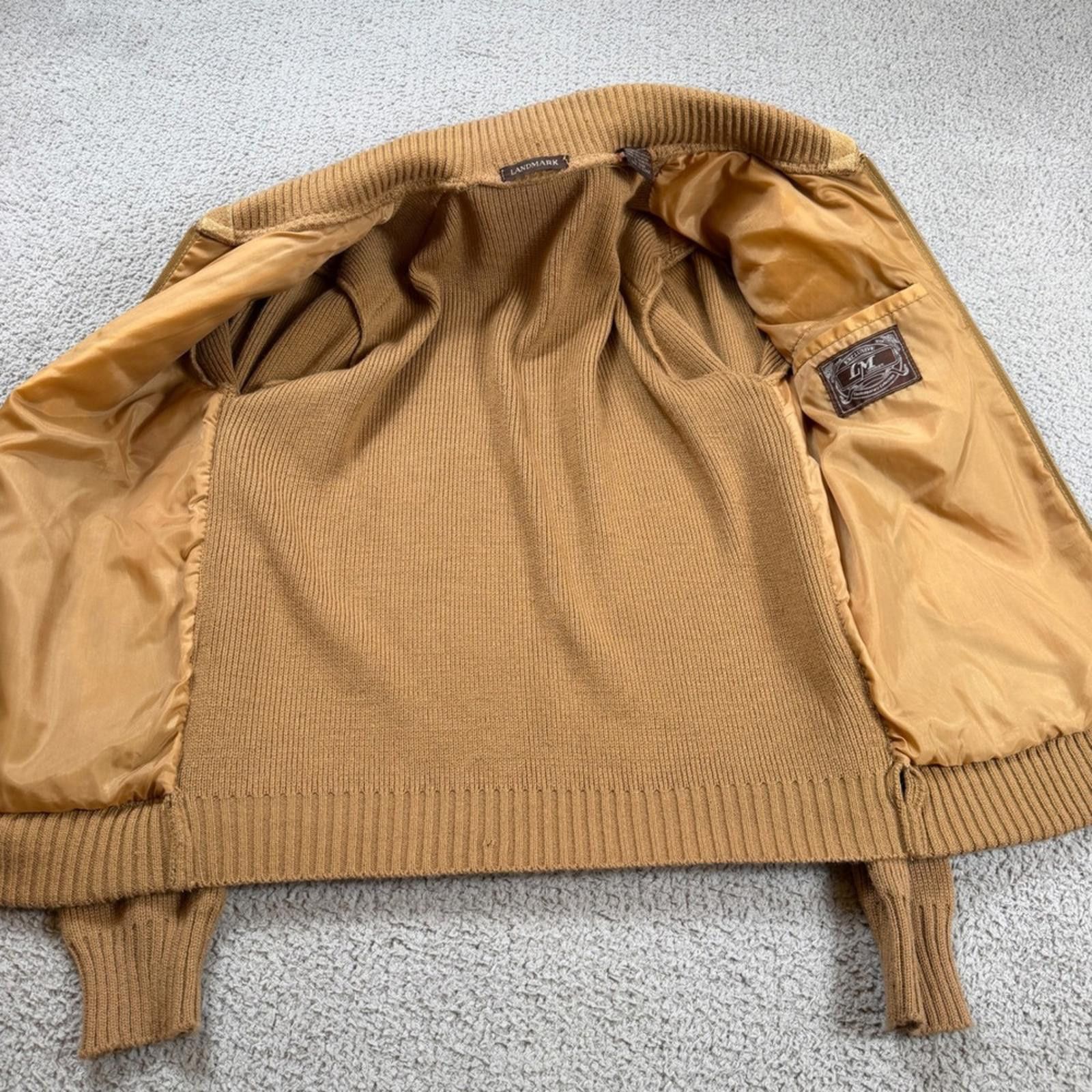 Other Vintage 80s Landmark Mens Genuine Suede Leather Knit Jacket Size US M / EU 48-50 / 2 - 7 Thumbnail