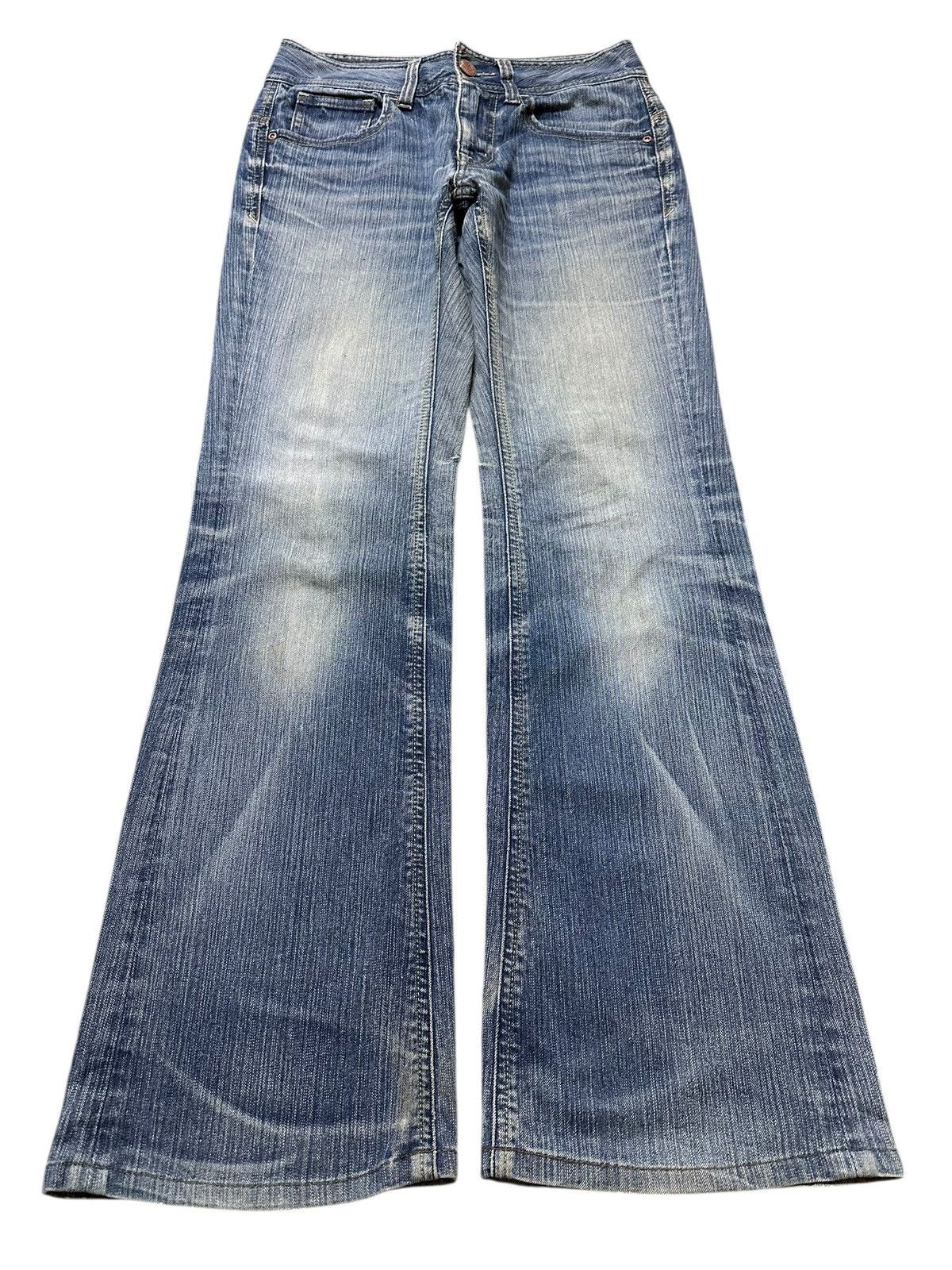 If Six Was Nine Vintage Japanese Brand Blue Wash Faded Style Wide Leg Jeans Size US 28 / EU 44 - 1 Thumbnail