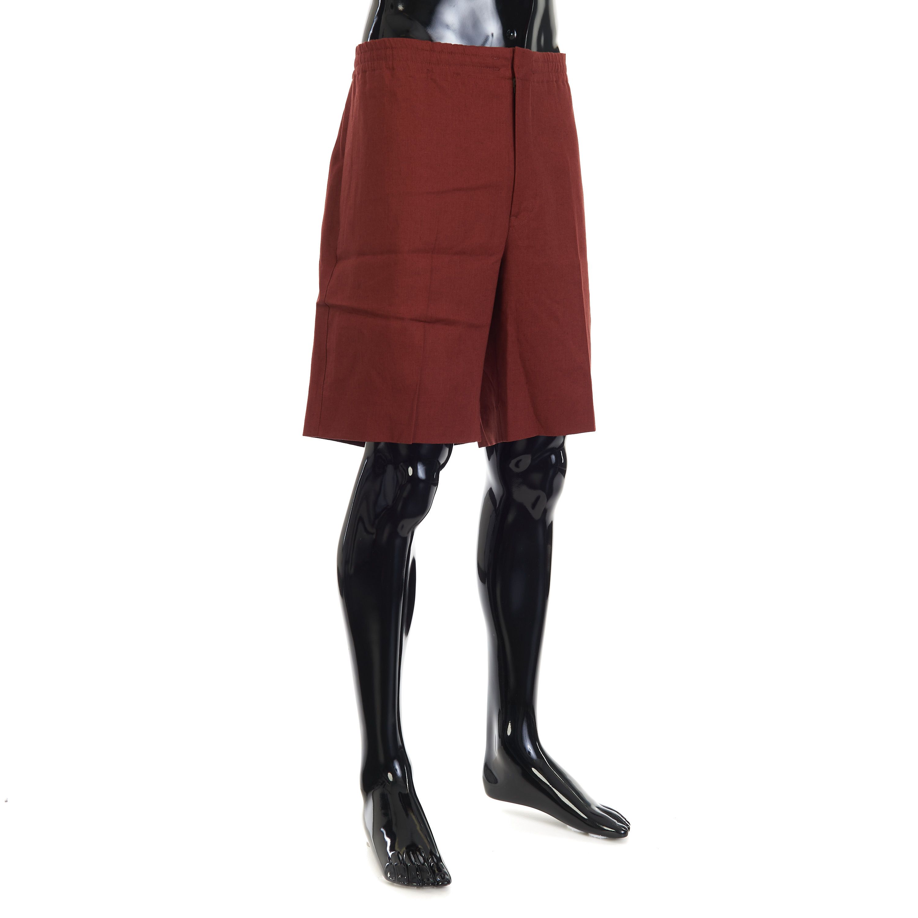 Ermenegildo Zegna Brick Red Oasi Lino Shorts Size US 38 / EU 54 - 3 Thumbnail