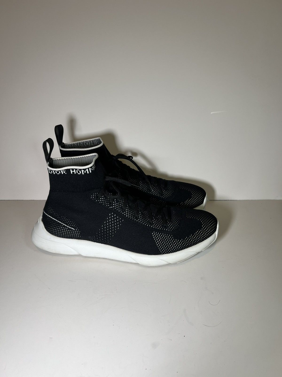 Dior Men Dior Homme B21 Sock high-top sneaker black knit fabric Size US 11 / EU 44 - 8 Thumbnail
