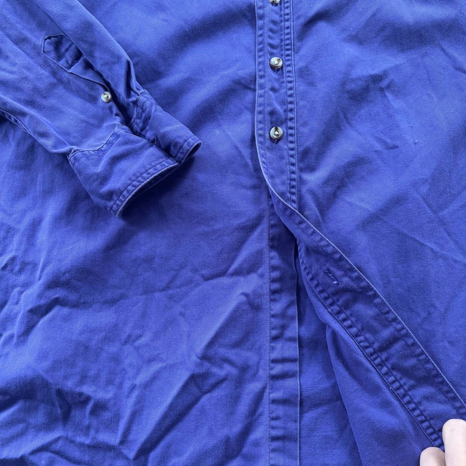 Vintage Vintage 1990s Purple Cotton Minnesota Vikings Button Up XL Size US XL / EU 56 / 4 - 7 Thumbnail