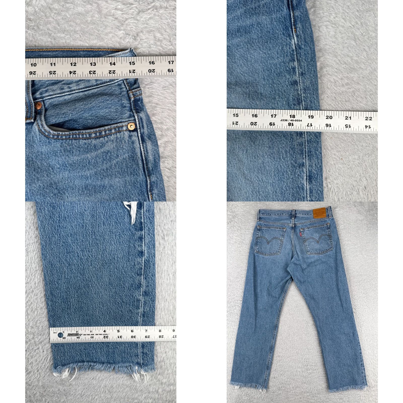 Levi's Levis Premium Jeans Womens 28 Blue Denim Wedgie Levi's Wedgie Fit 28x27 Distressed Stretch Vintage: No Size 28" / US 6 / IT 42 - 9 Thumbnail
