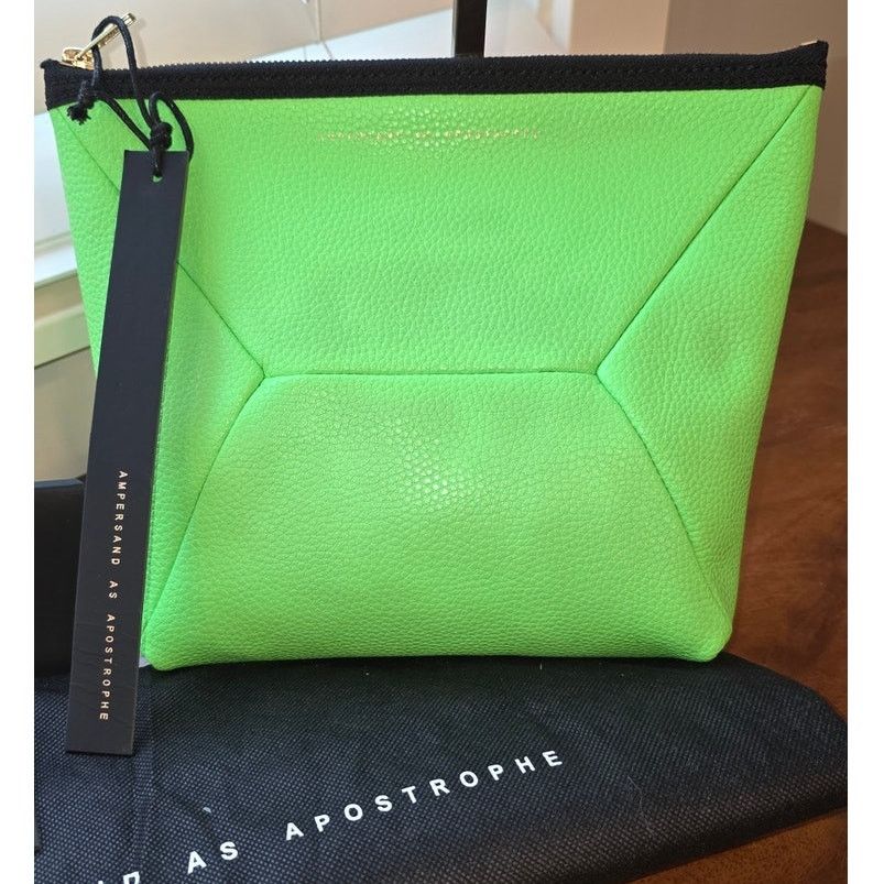 Other Ampersand as Apostrophe X Pouch Clutch Neon Green NWT Size ONE SIZE - 1 Thumbnail